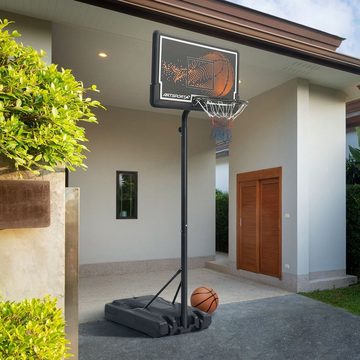 ArtSport Basketballkorb, mit Ständer und Rollen, höhenverstellbar 255 bis 305 cm