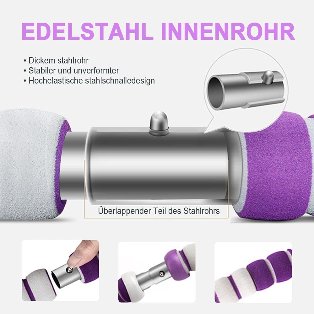 GOLDEN Hula-Hoop-Reifen Hula Hoop Reifen, Hula Hoop zur Gewichtsabnahme und Massage (1,2 kg) (Fitness set)