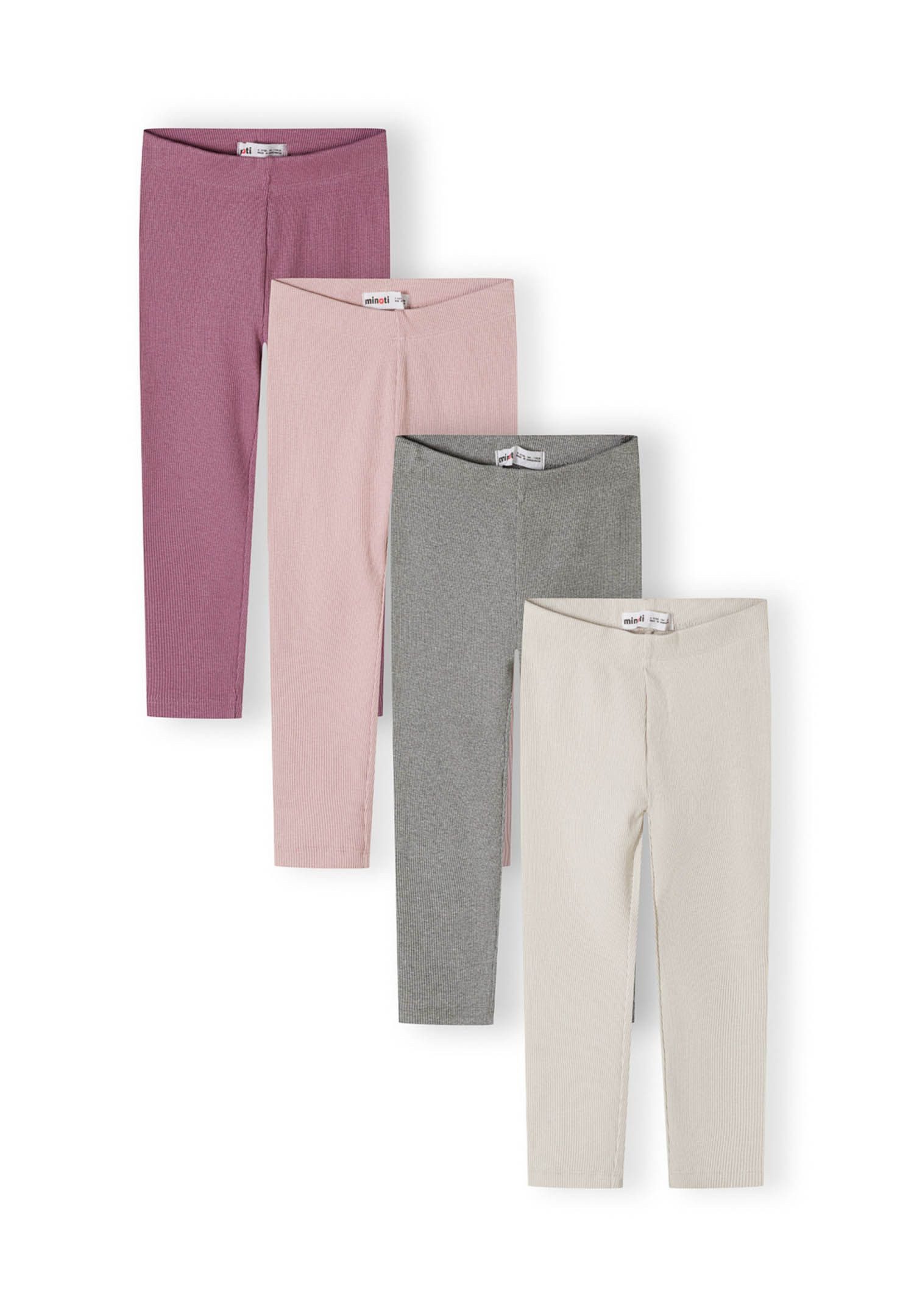 MINOTI Leggings 4er-Pack- gerippte Leggings mit elastischem Bund (9m-8y) günstig online kaufen