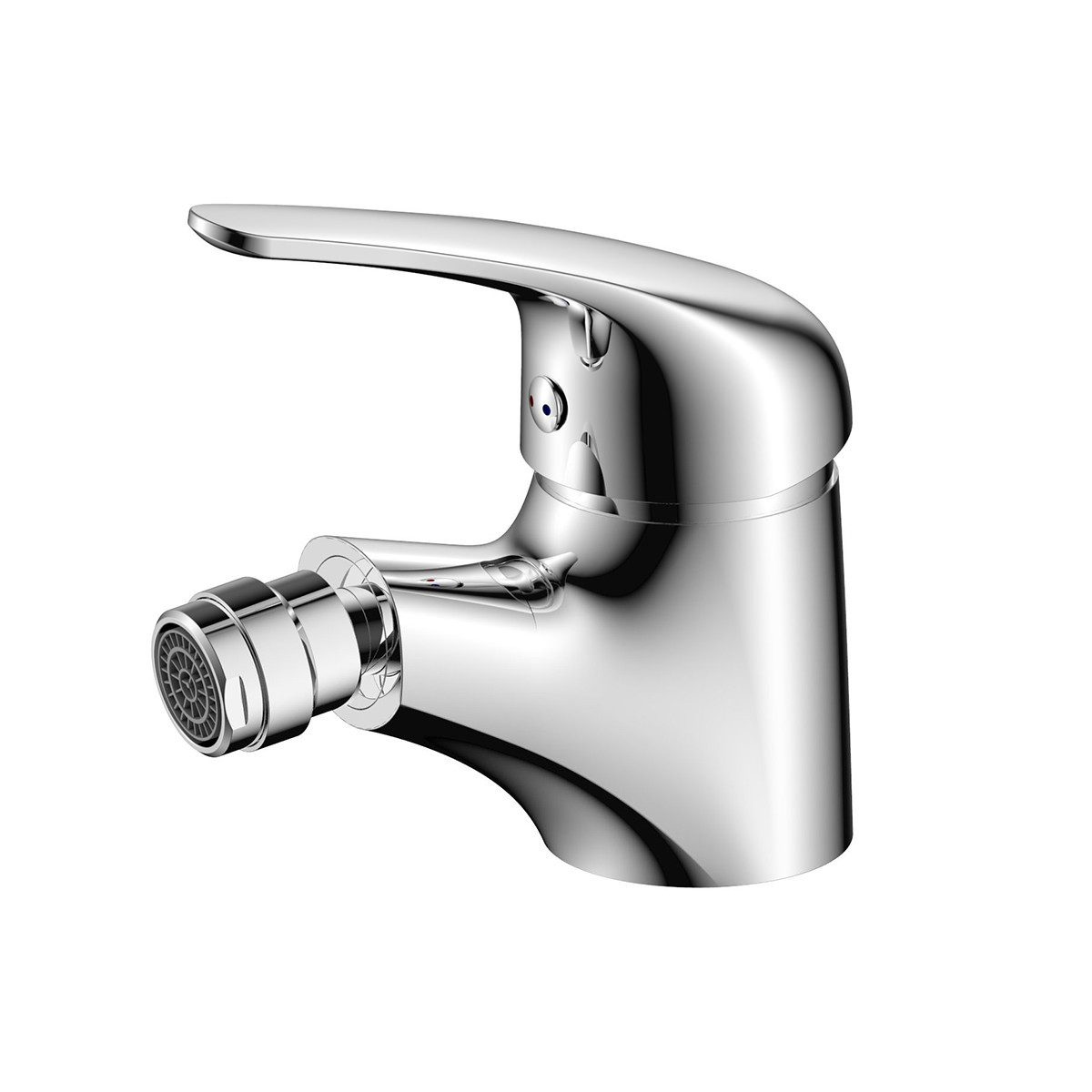 Belvit Bidetarmatur BV-BA4238 (einzel, 1-St) BELVIT Bidet Mischarmatur Chrom Einhebelgriff Aufbaumontage mit