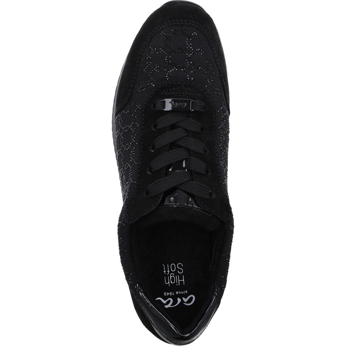 Ara Ara Schuhe, Schnürschuh Materialmix Schnürschuh Lissabon - 046912 schwarz