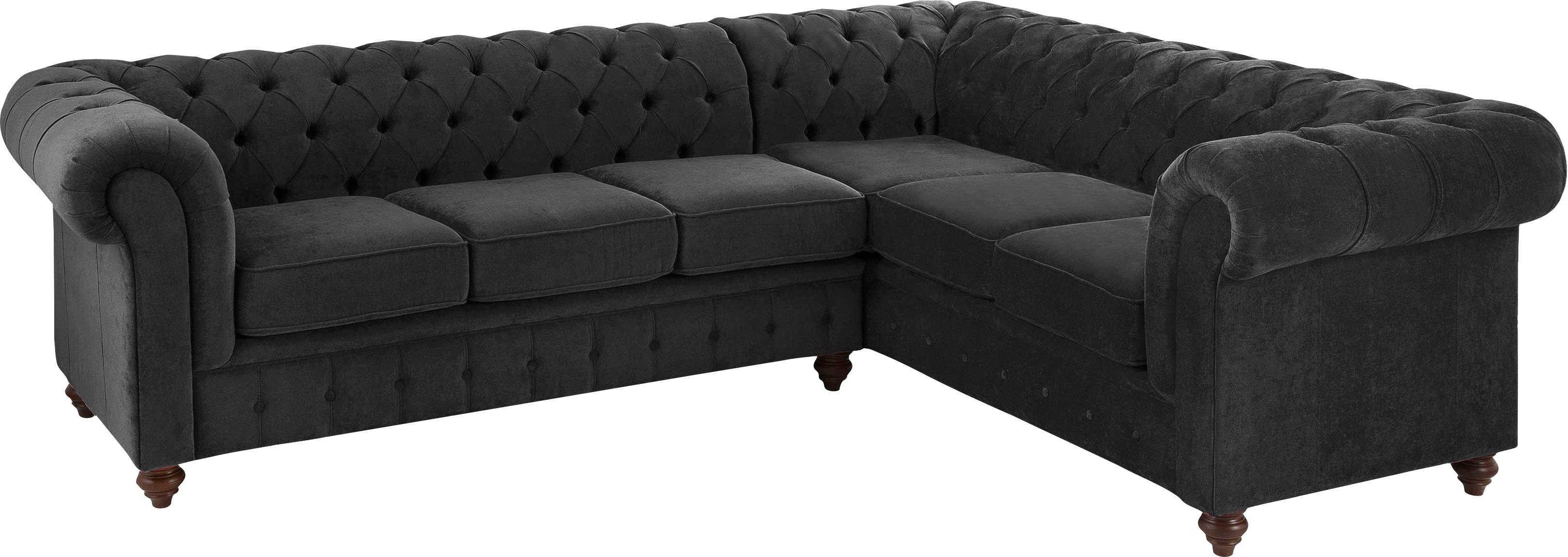 Home affaire Chesterfield-Sofa Duc Ecksofa L-Form, günstig online kaufen