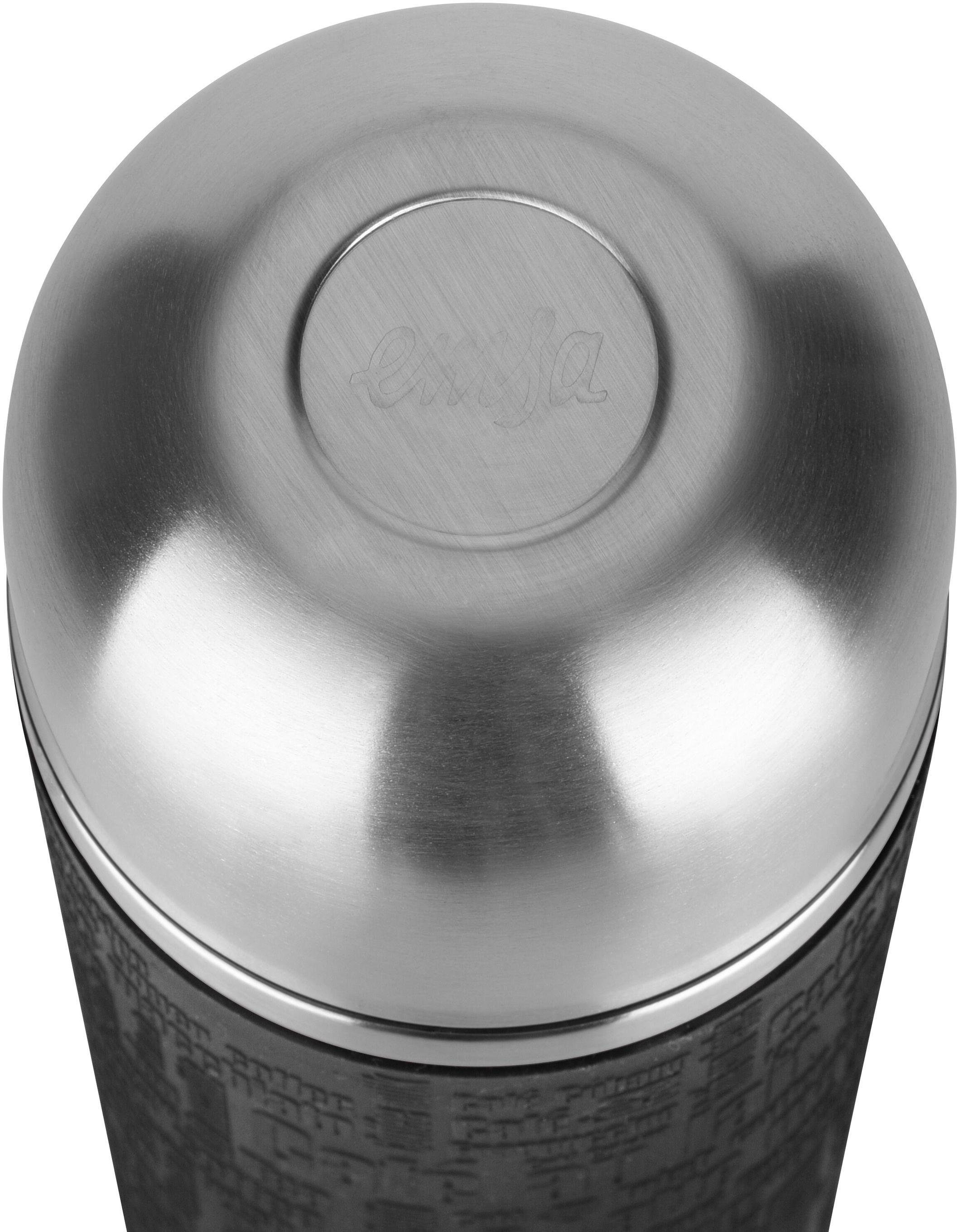 Emsa Thermoflasche Senator Sleeve, Silikonmanschette, Safe Loc Verschluss, dicht, 12h heiß, 24h kalt