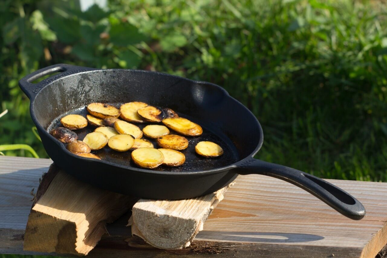 Petromax Grillpfanne, Gusseisen, fp35 Feuerpfanne Stiel