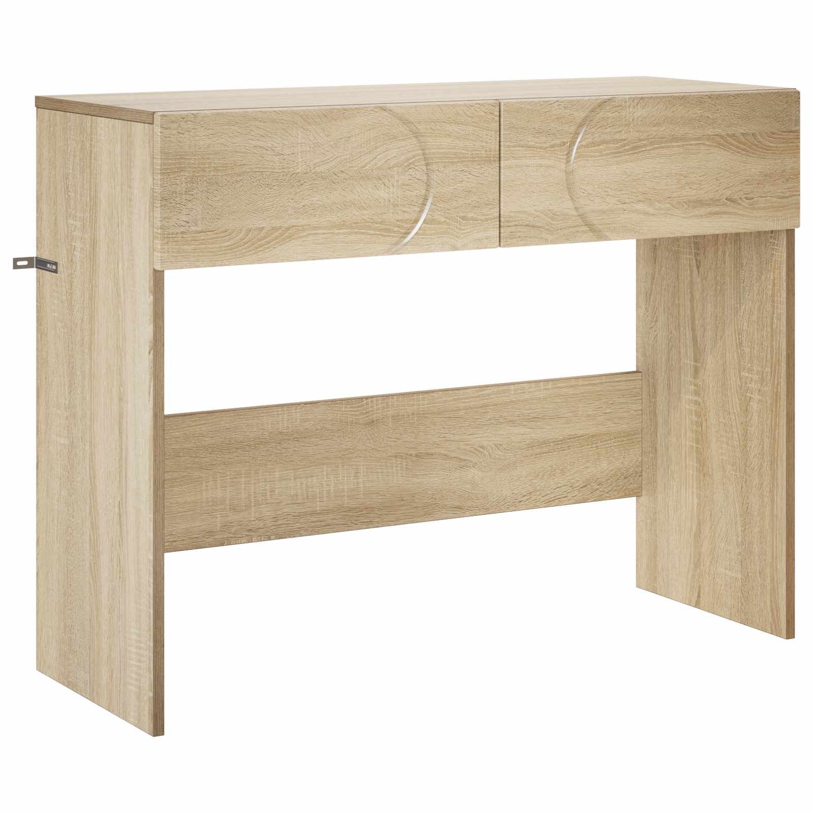 vidaXL Konsolentisch Konsolentisch Sonoma-Eiche 96,5 x 38 x 75 cm Holzwerkstoff (1-St)