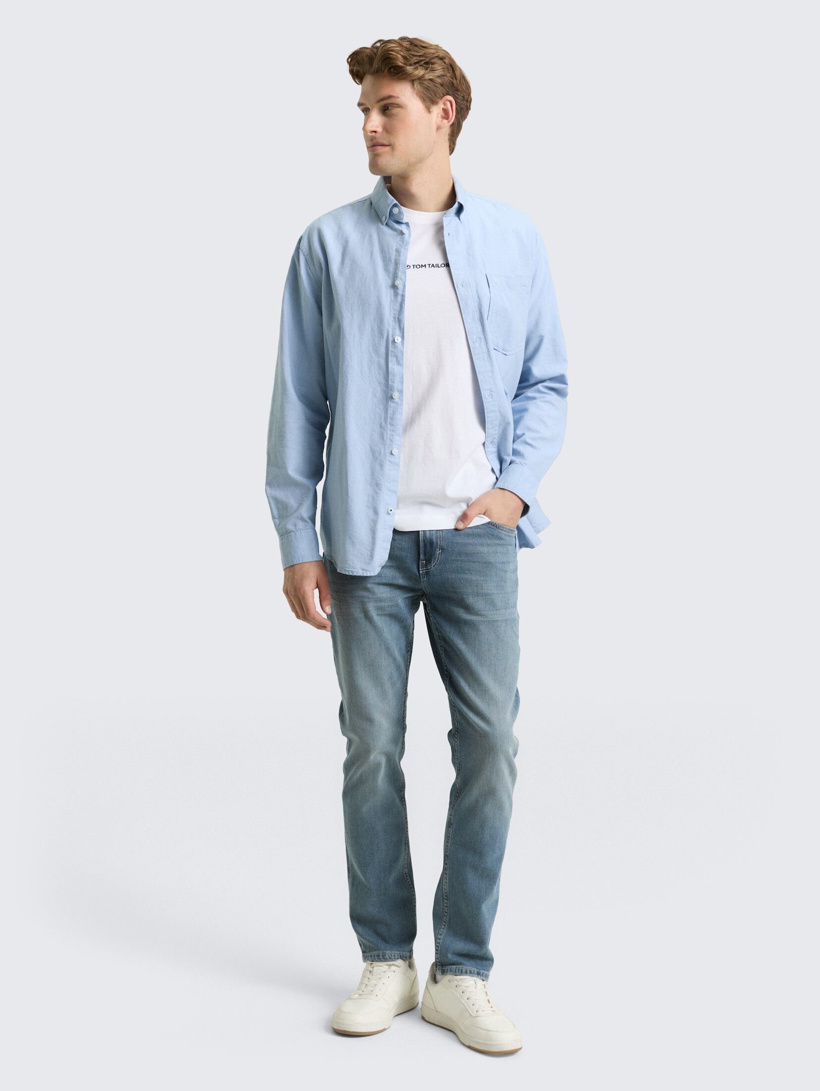 TOM TAILOR Slim-fit-Jeans Jeanshosen TTJOSH REGULAR SLIM Jeans mit Stretch günstig online kaufen
