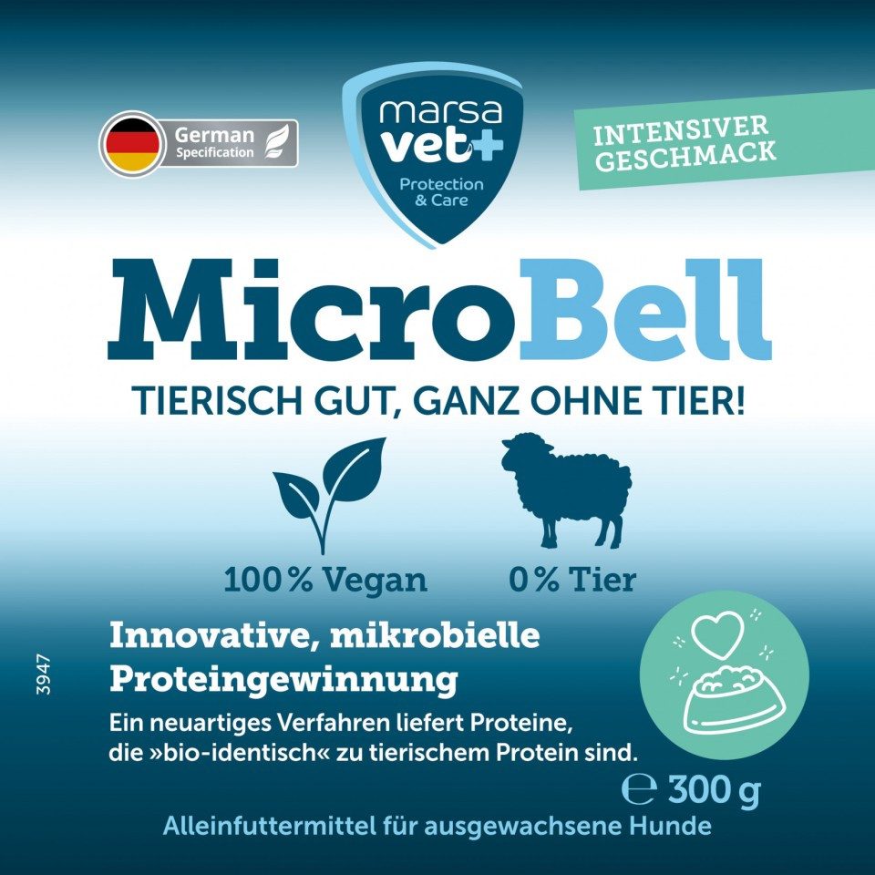 Bellfor Marsavet MicroBell Nassfutter 9 x 300 g, für: Hunde