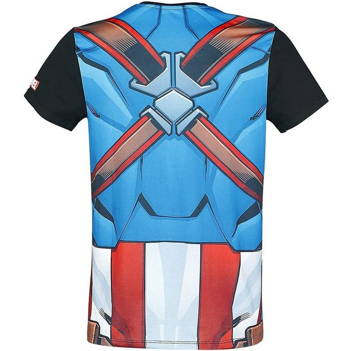 MARVEL Print-Shirt Captain america Cosplay T-Shirt Multicolour XS S M L XL XXL