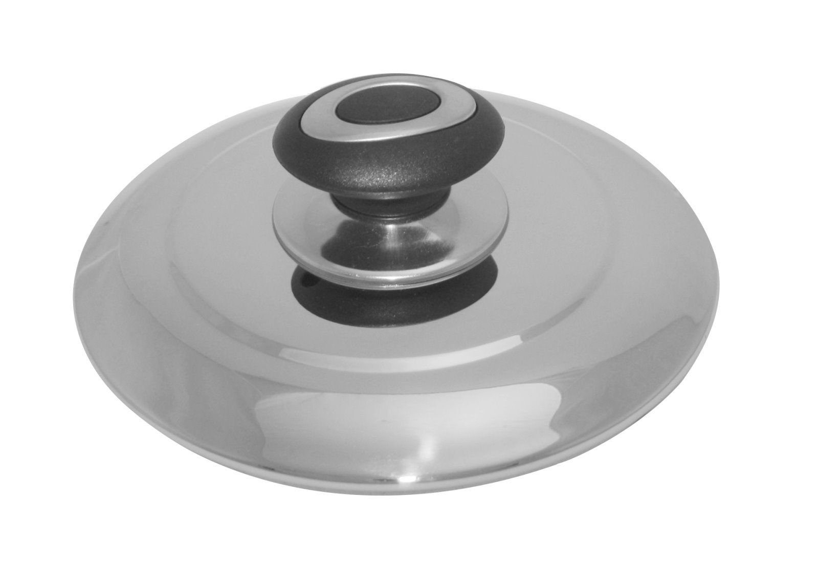 dynamic24 Topfdeckel, Edelstahl Topf Deckel Ø 16cm für Pfanne Bratpfanne Pfannendeckel
