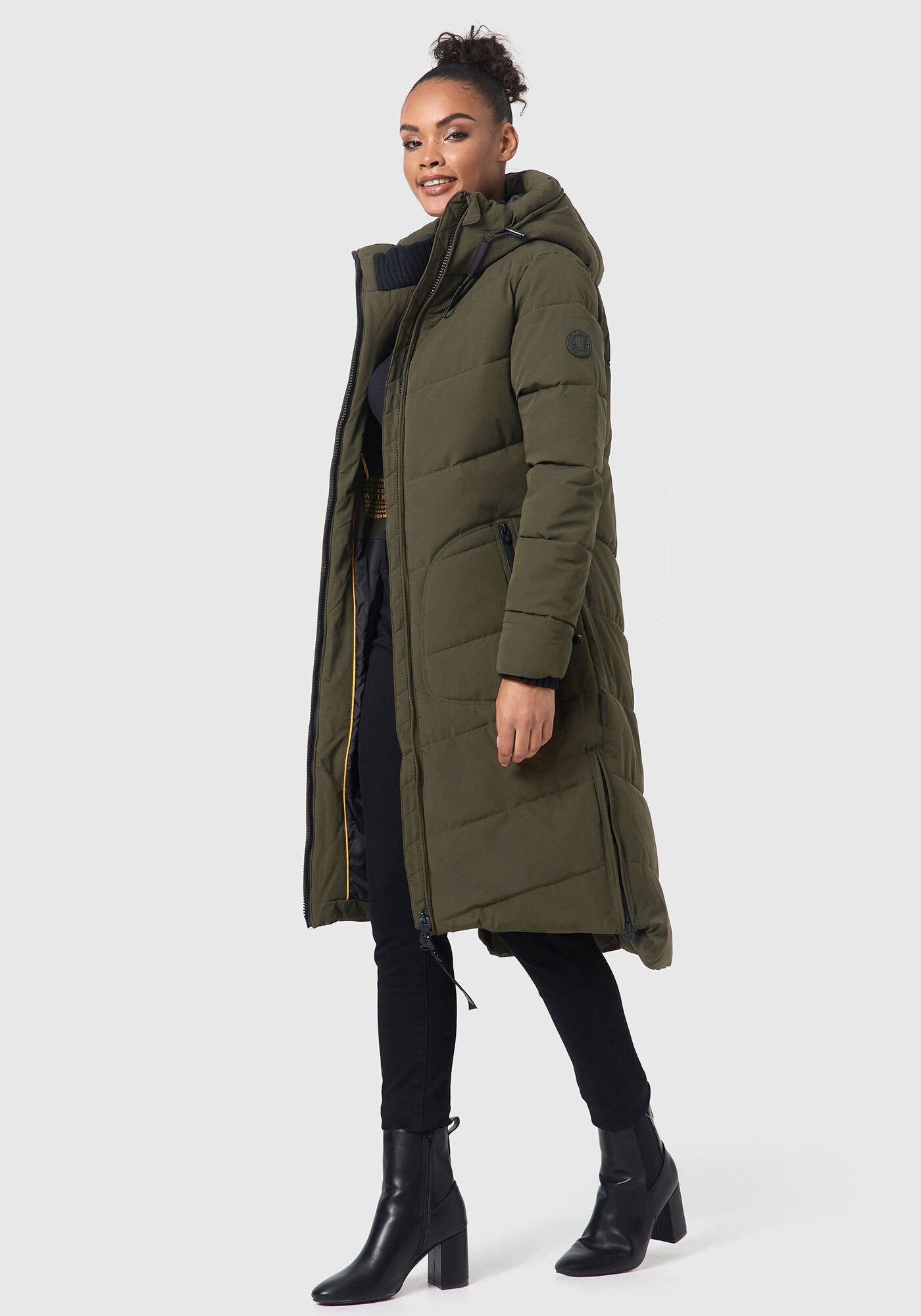 Marikoo Winterjacke Benikoo langer Winter Mantel gesteppt – Bild 2 von 5