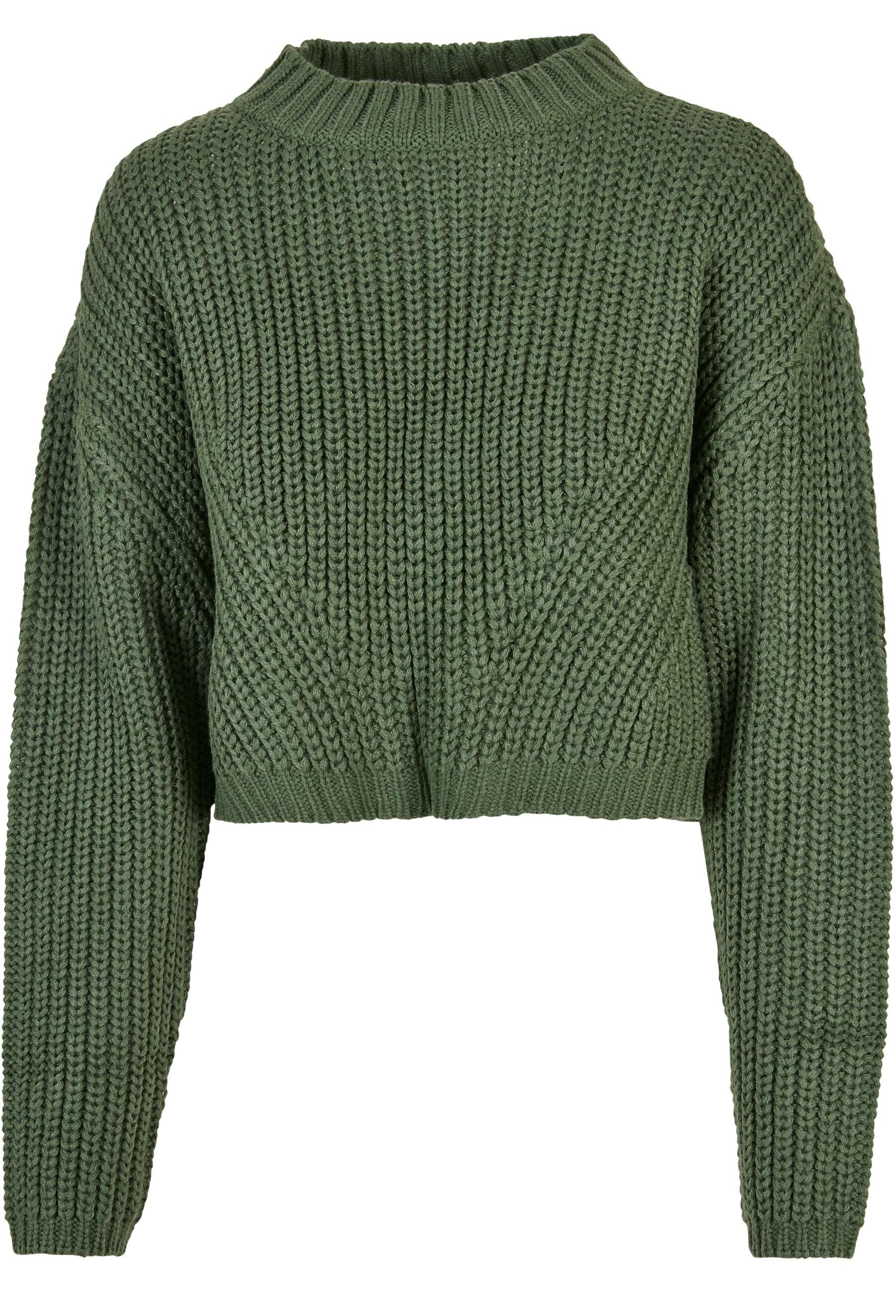 CLASSICS Sweater Oversize Kapuzenpullover Ladies Damen (1-tlg) salvia Wide URBAN