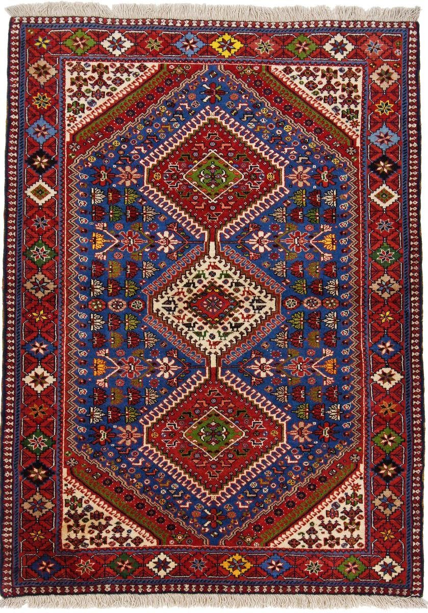 Orientteppich Yalameh Aliabad 107x152 Handgeknüpfter Orientteppich / Perserteppich, Nain Trading, rechteckig, Höhe: 12 mm