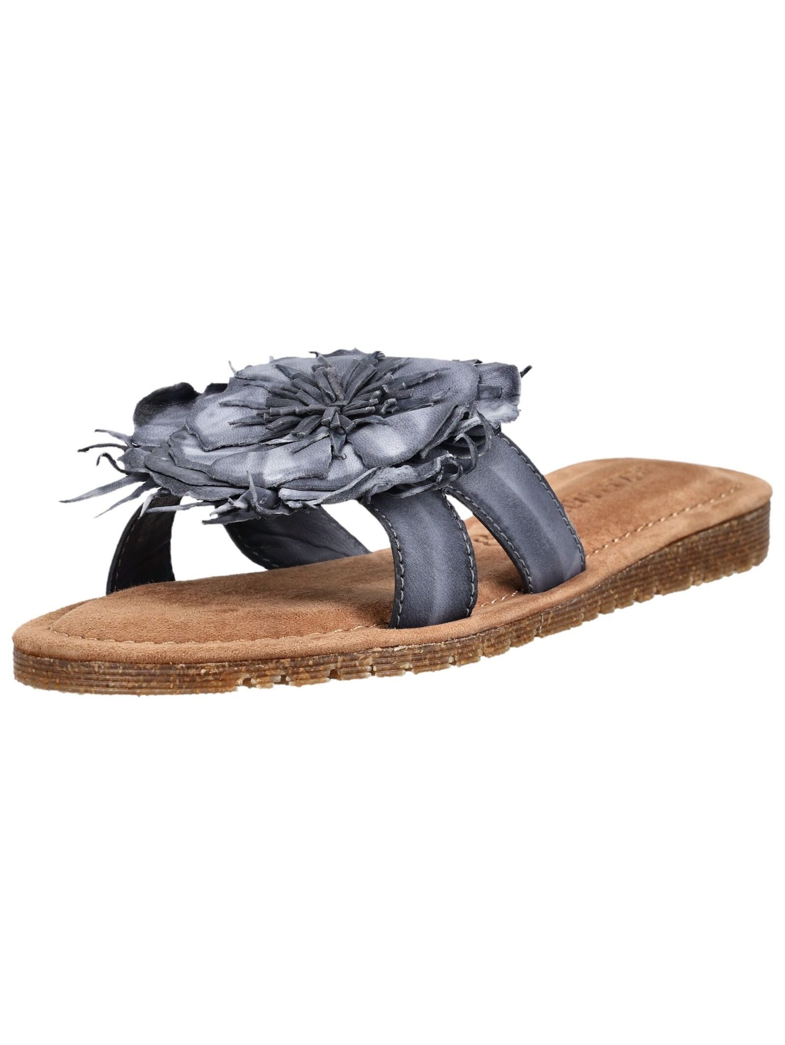 Lazamani Lazamani Pantoletten Leder/Textil Pantolette