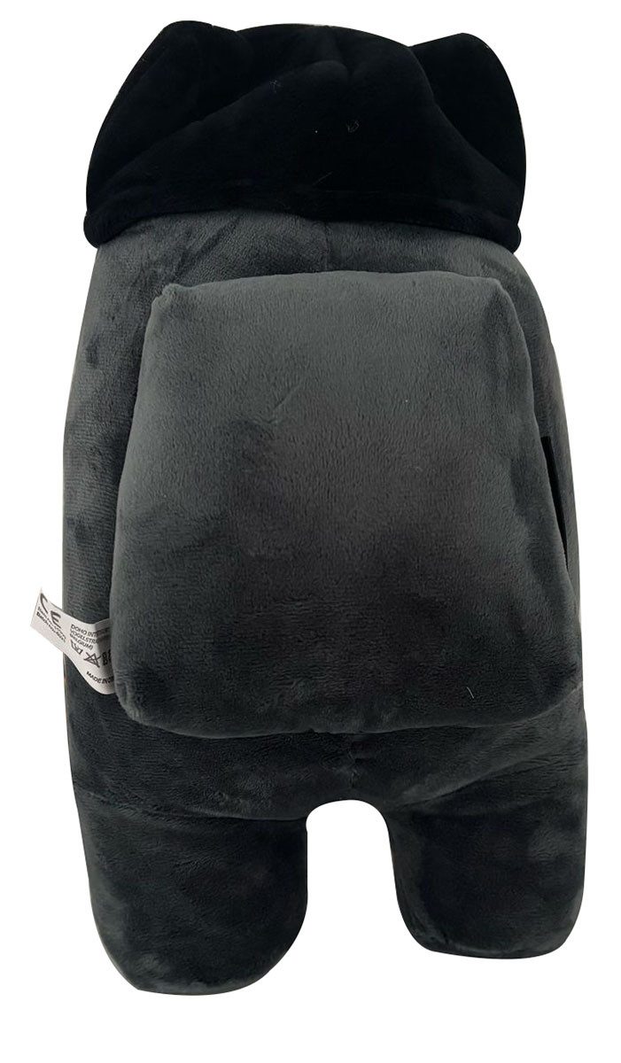 Among Us Plüschfigur Plüsch Among Us, Grau, schwarze Mütze - Plush Toy, Plüschfigur 100% Ba