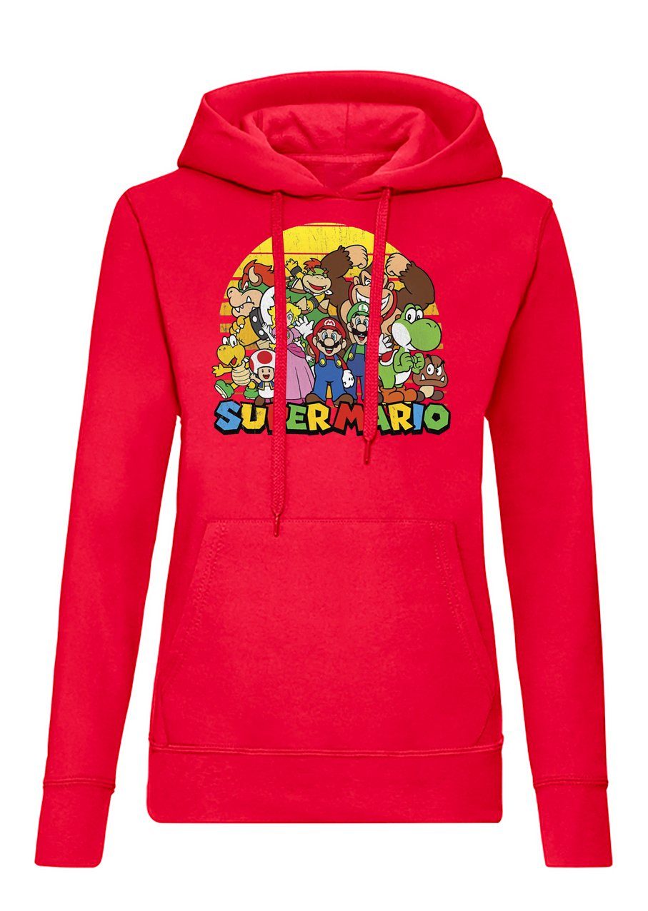 Blondie & Brownie Hoodie Damen Super Mario Sun Apocalypse Luigi Retro Konsole mit Kapuze
