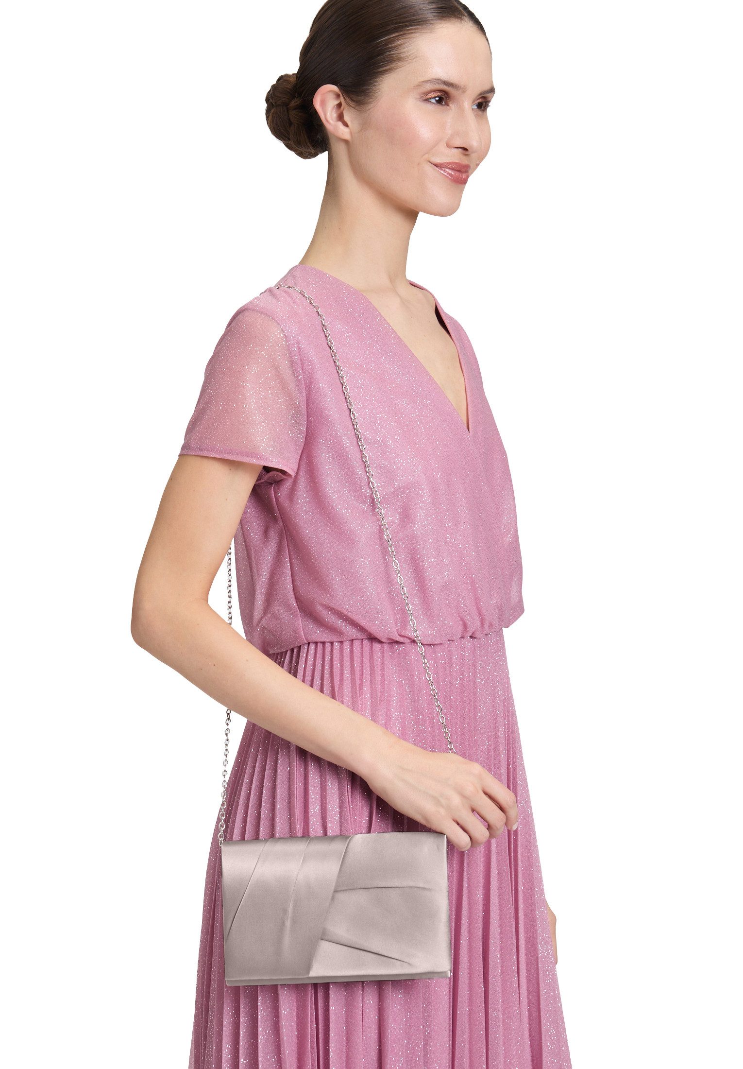 Vera Mont Abendtasche Damen unifarben, Falten