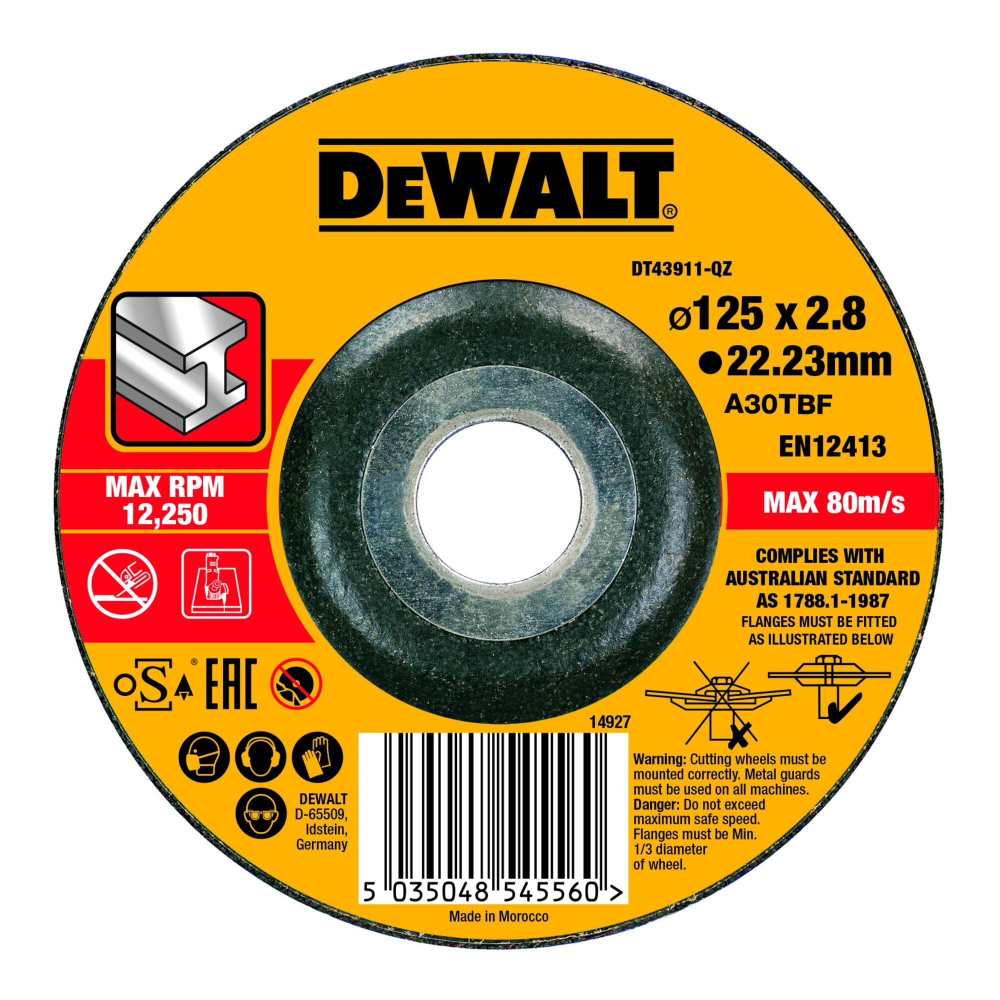 DeWalt Trennscheibe DEWALT High Performance Trennscheibe Metall gekröpft 125x2,8mm