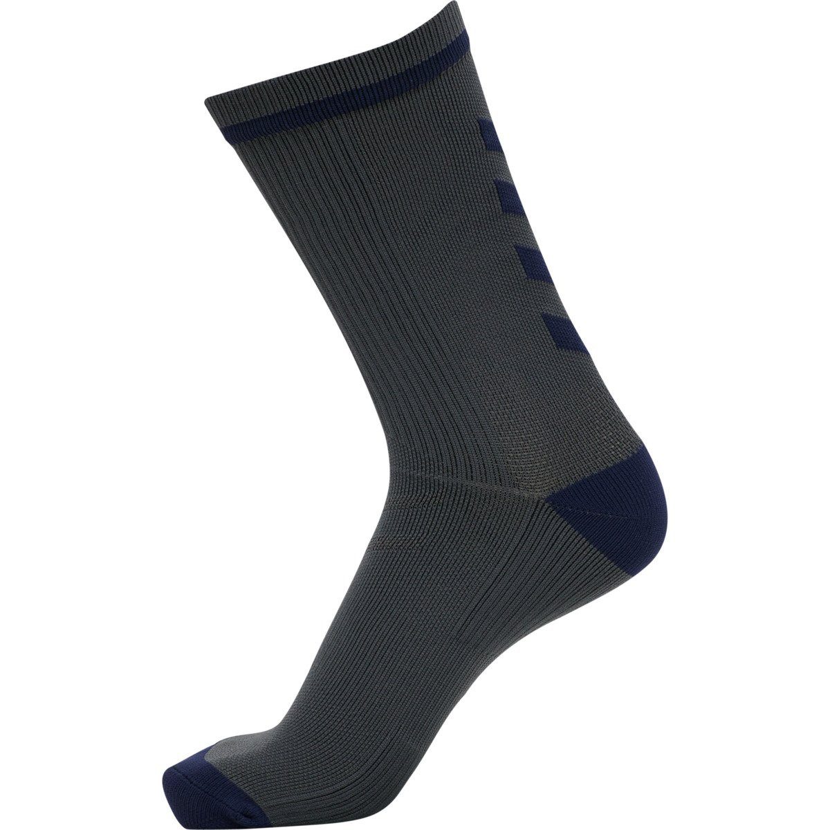 hummel Sportsocken Crew hmlACTION Indoor asphaltgrau/marineblau - 1 Paar