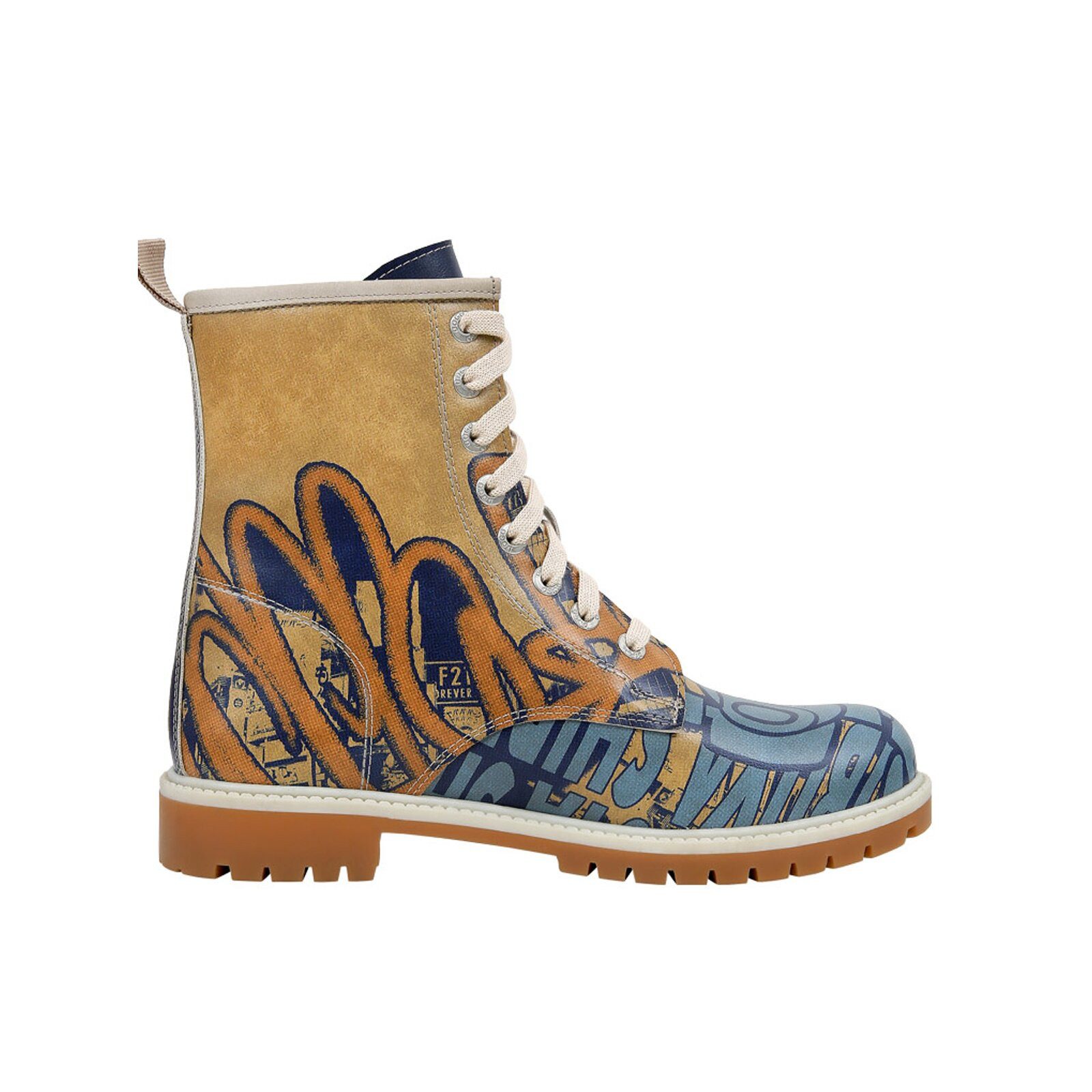 DOGO Long Boots Schnürstiefel Robo Shibuya Damen Stiefeletten, Longe Schnürboots Handgefertigt