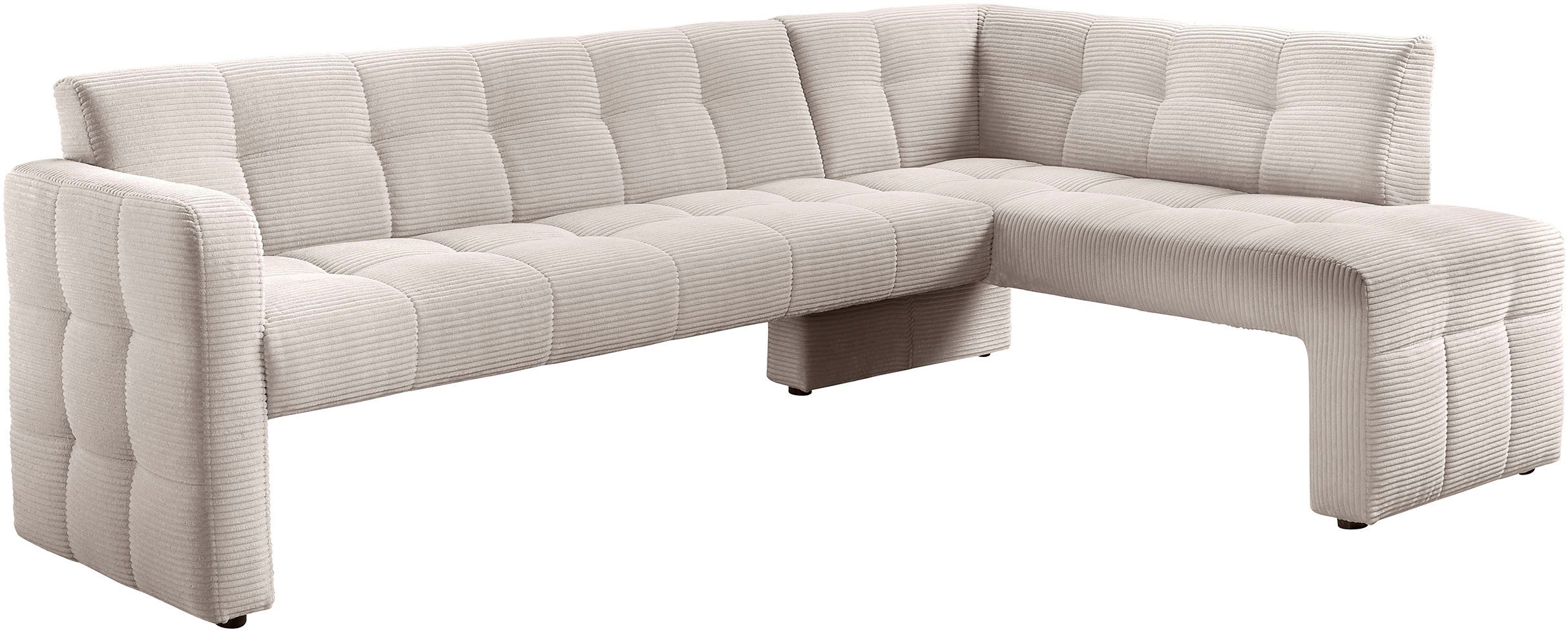 exxpo - sofa fashion Essbank Barista, bequem und elegant, hohe Bodenfreiheit, Eckbank Barista bequem und elegant, hochwertige …