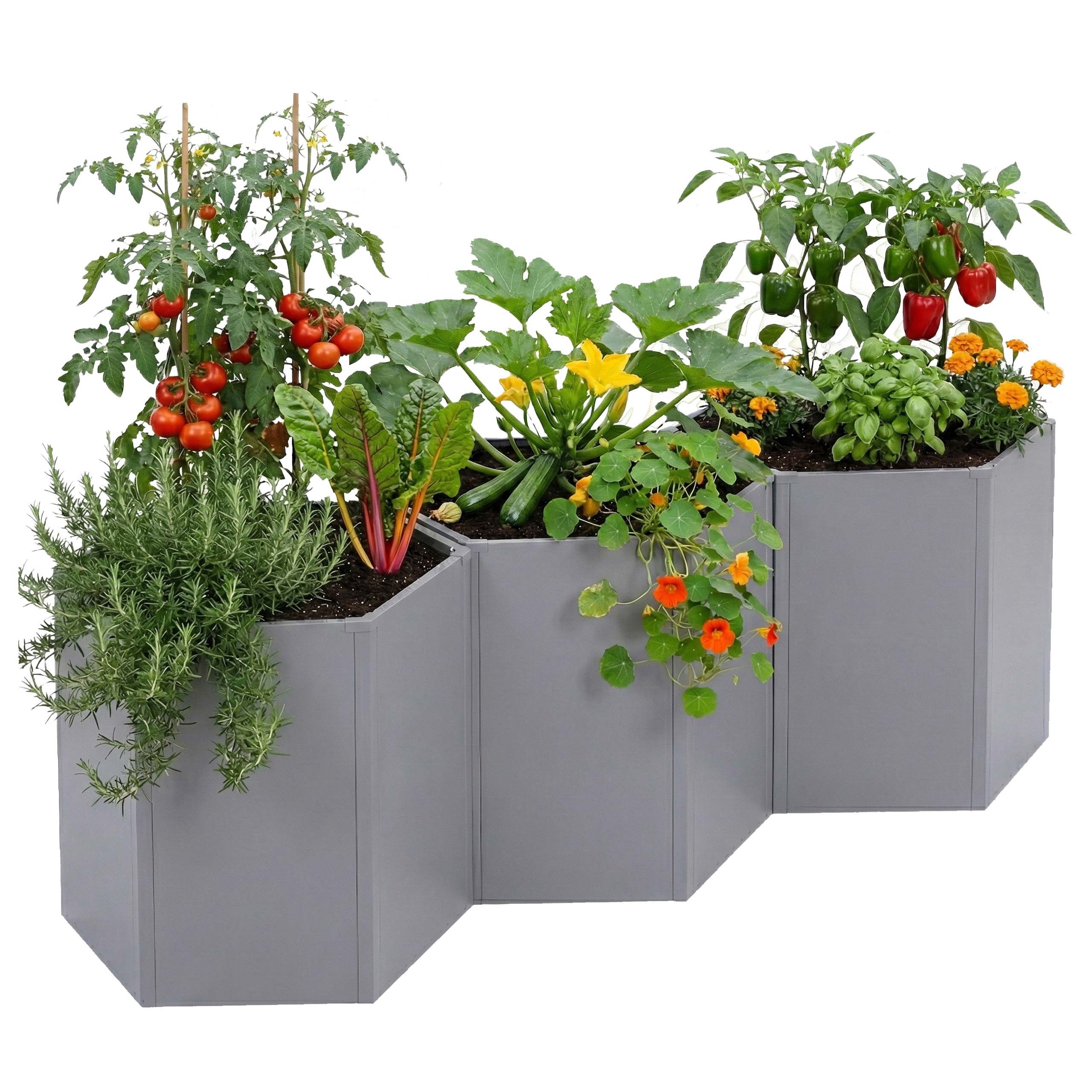 MCW Hochbeet MCW-P64-3S (Set, 3er-Set), Kratzfest und pflegeleicht