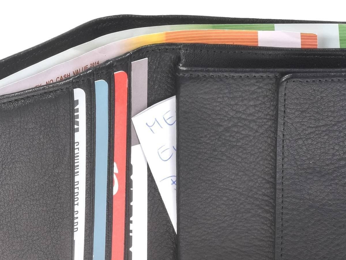 Sonnenleder Geldbörse Prien Portemonnaie Herren Leder 10x10cm 3 Kartenfächer sehr edel, Geldbeutel, 3 Kartenfächer, 10,5x10 cm, Lederbörse