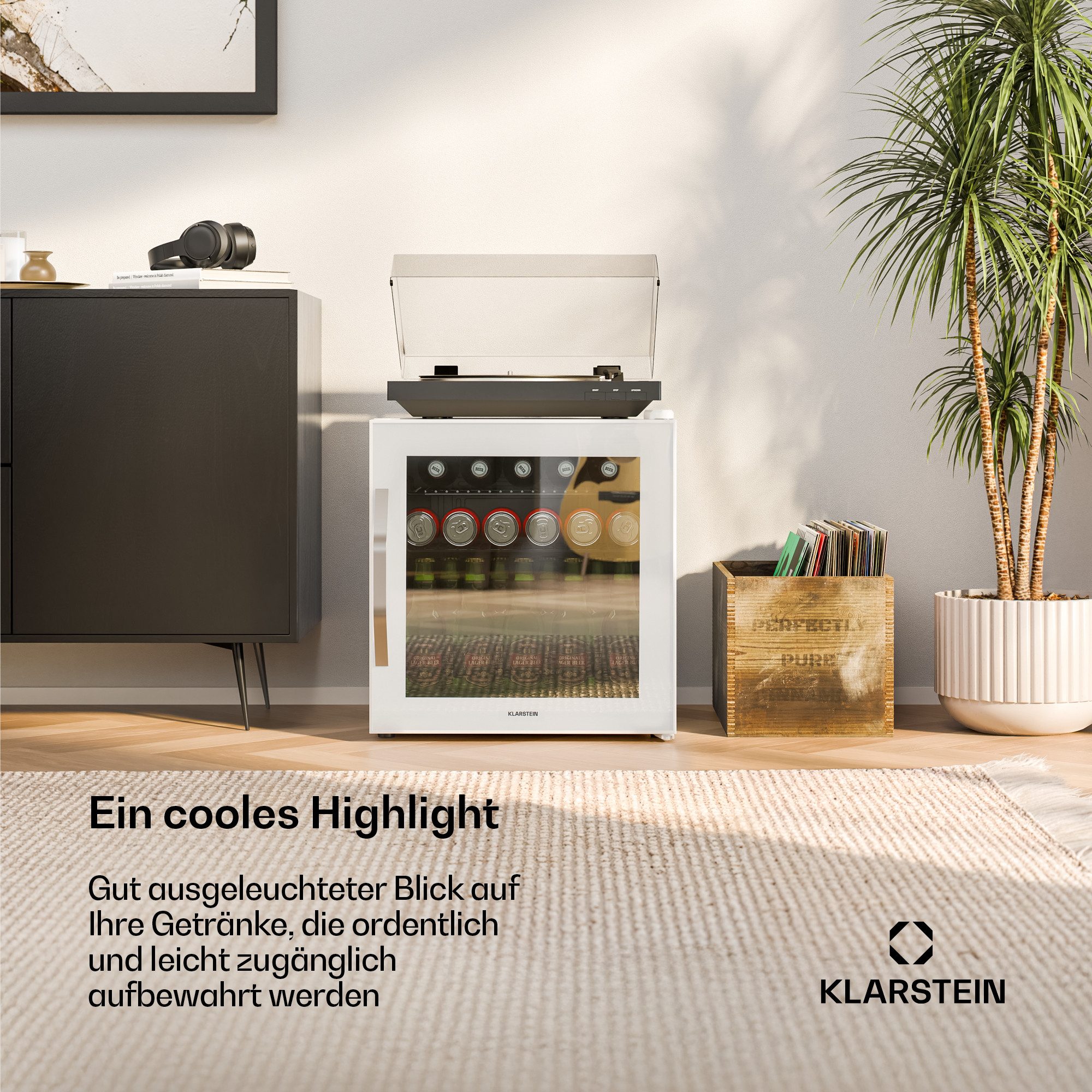 Klarstein Getränkekühlschrank 10047759, 43.6 cm hoch, 47.4 cm breit
