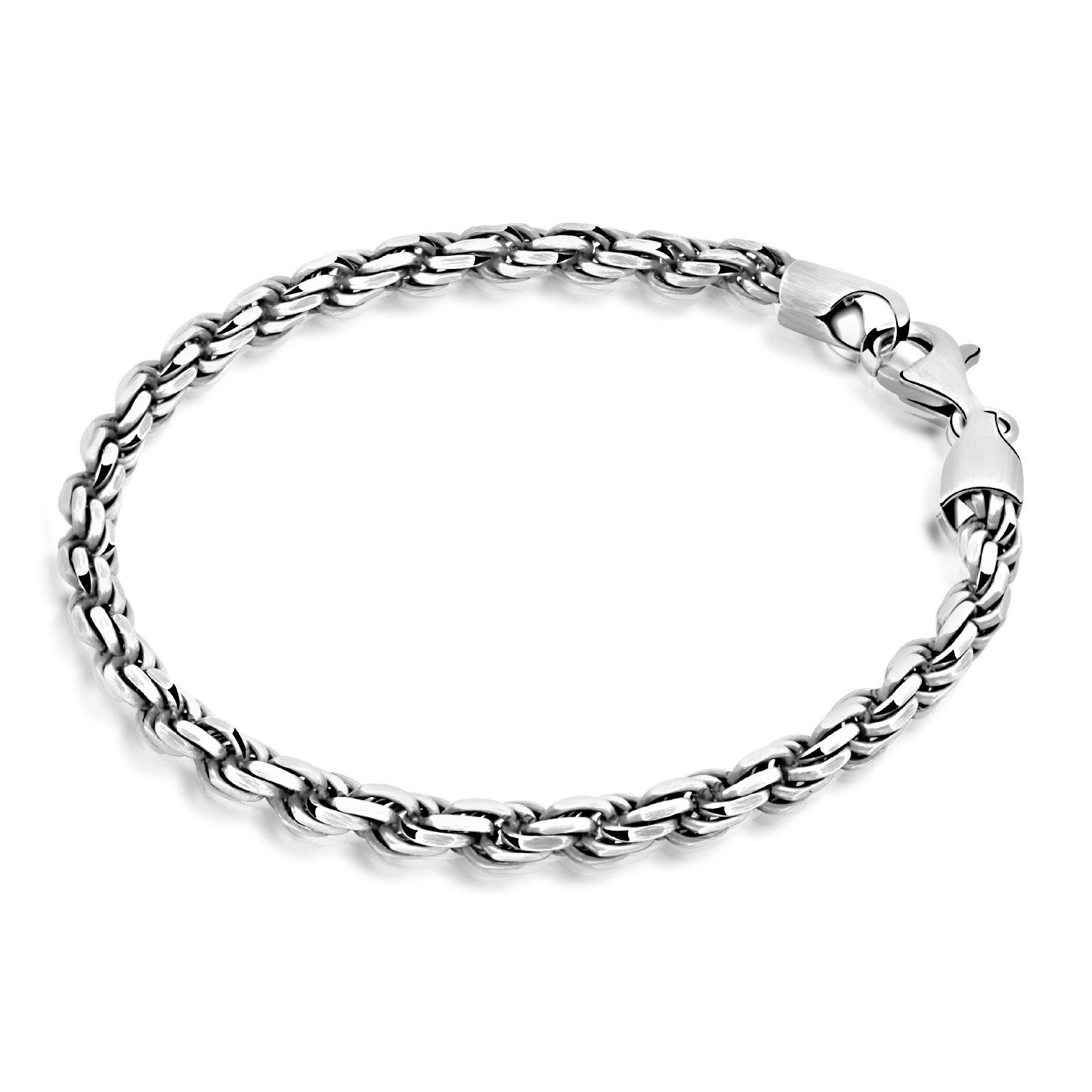 Tony Fein Silberarmband Kordelarmband 4mm 925 Silber, Made in Italy günstig online kaufen