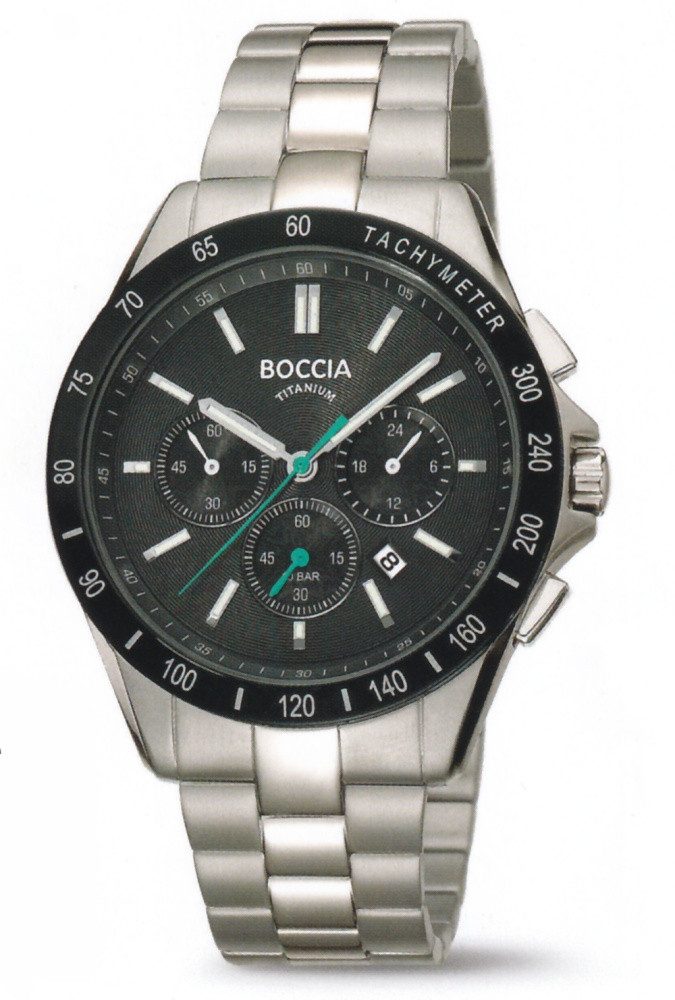Boccia Quarzuhr Boccia Titanium Sport Herrenuhr 3733-03