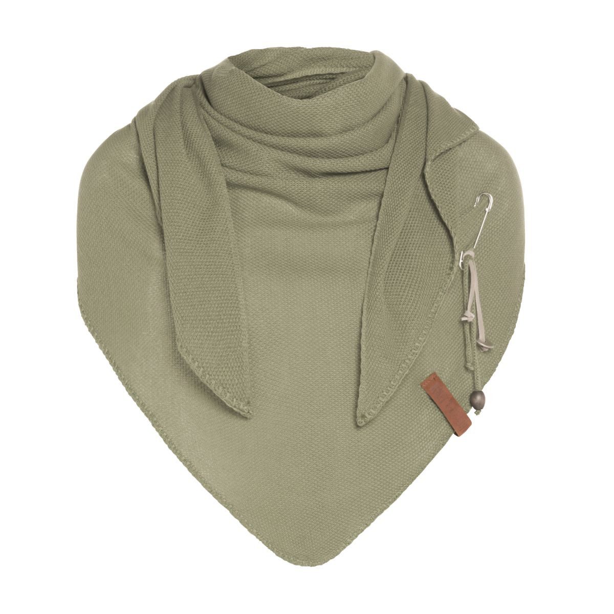 Strickschal Lola Dreieckstuch Olive