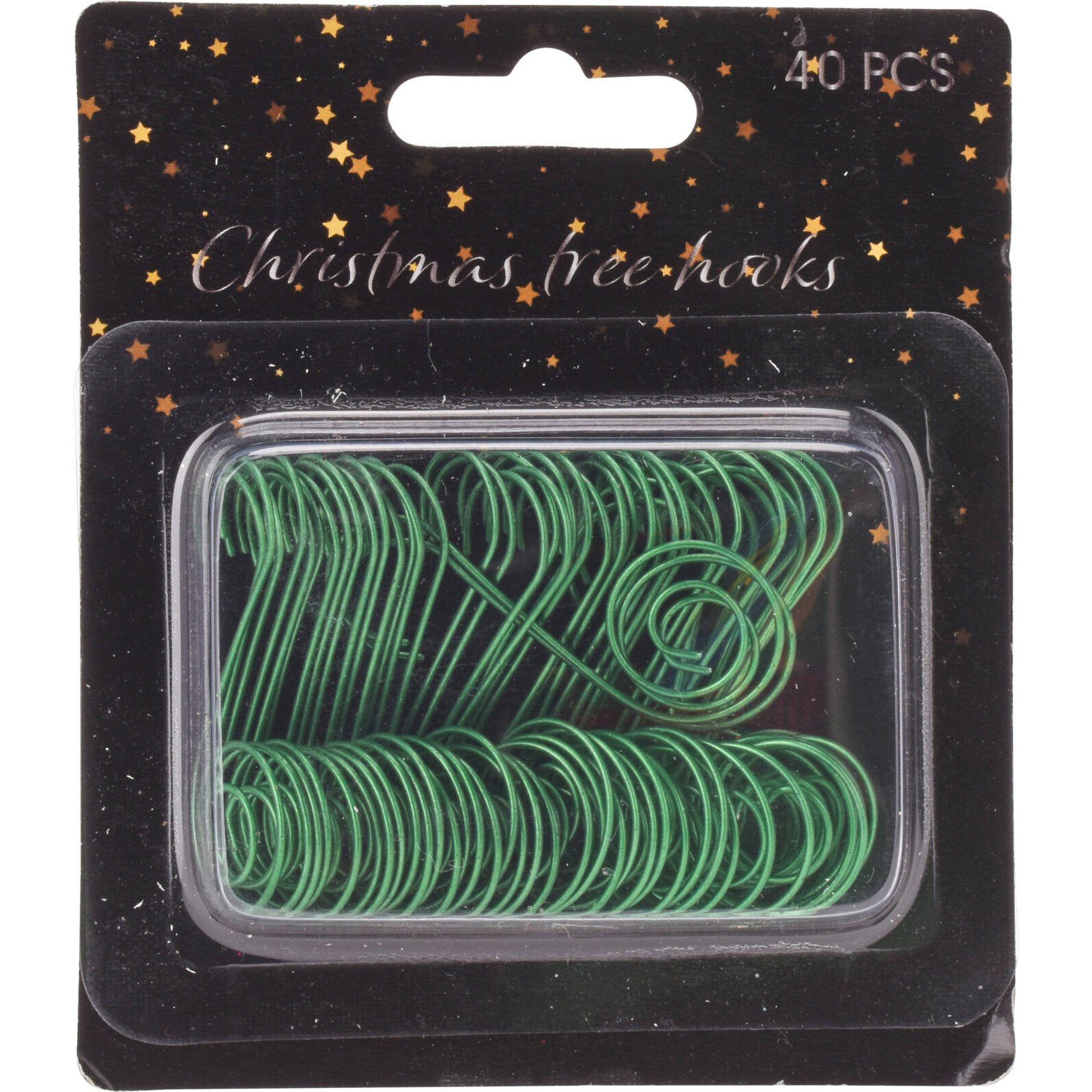 Home & styling collection Weihnachtsbaumkugel Aufhänger für Weihnachtsschmuck, 40er-Set, grün