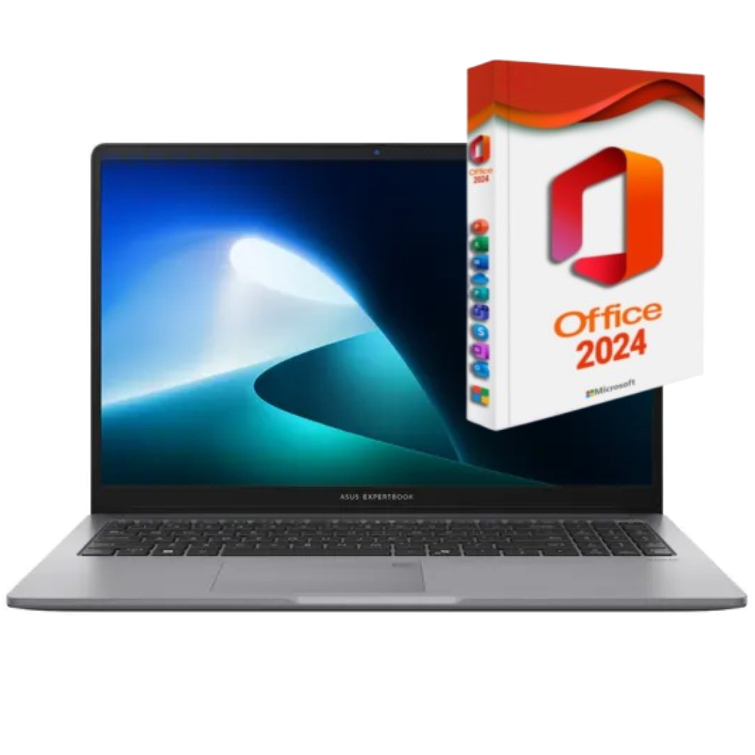 Asus Expertbook P1, Core i7-13620H, MS Office 2024 Prof. Dauerlizenz Business-Notebook (39,00 cm/15.6 Zoll, Intel Core i7 13620H, Intel UHD Grafik, 500 GB SSD, Windows 11 Pro, MS Office 2024 Pro, RJ-45 LAN)