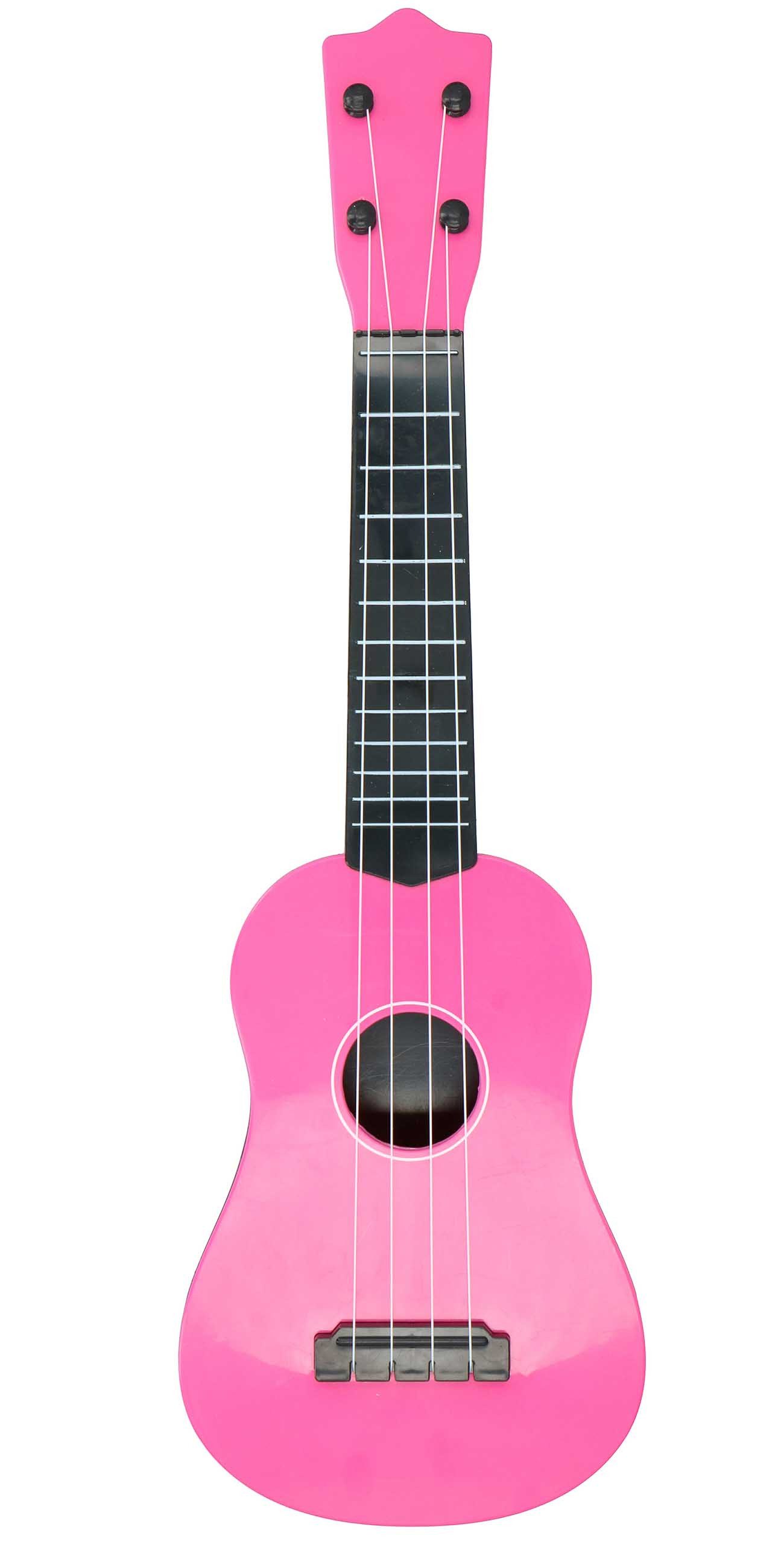Eddy Toys Spiel-Gitarre Kindergitarre, (4 Kunststoff-Saiten), Spielzeug Gitarre