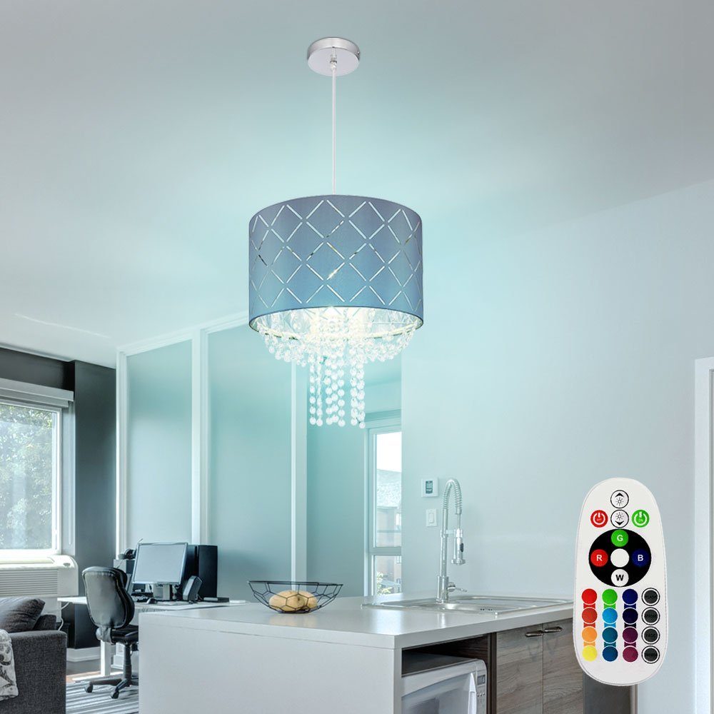 Pendelleuchte, Leuchtmittel Deckenlampe Warmweiß, hängend inklusive, Farbwechsel, etc-shop Pendelleuchte Wohnzimmer Hängeleuchte LED mit