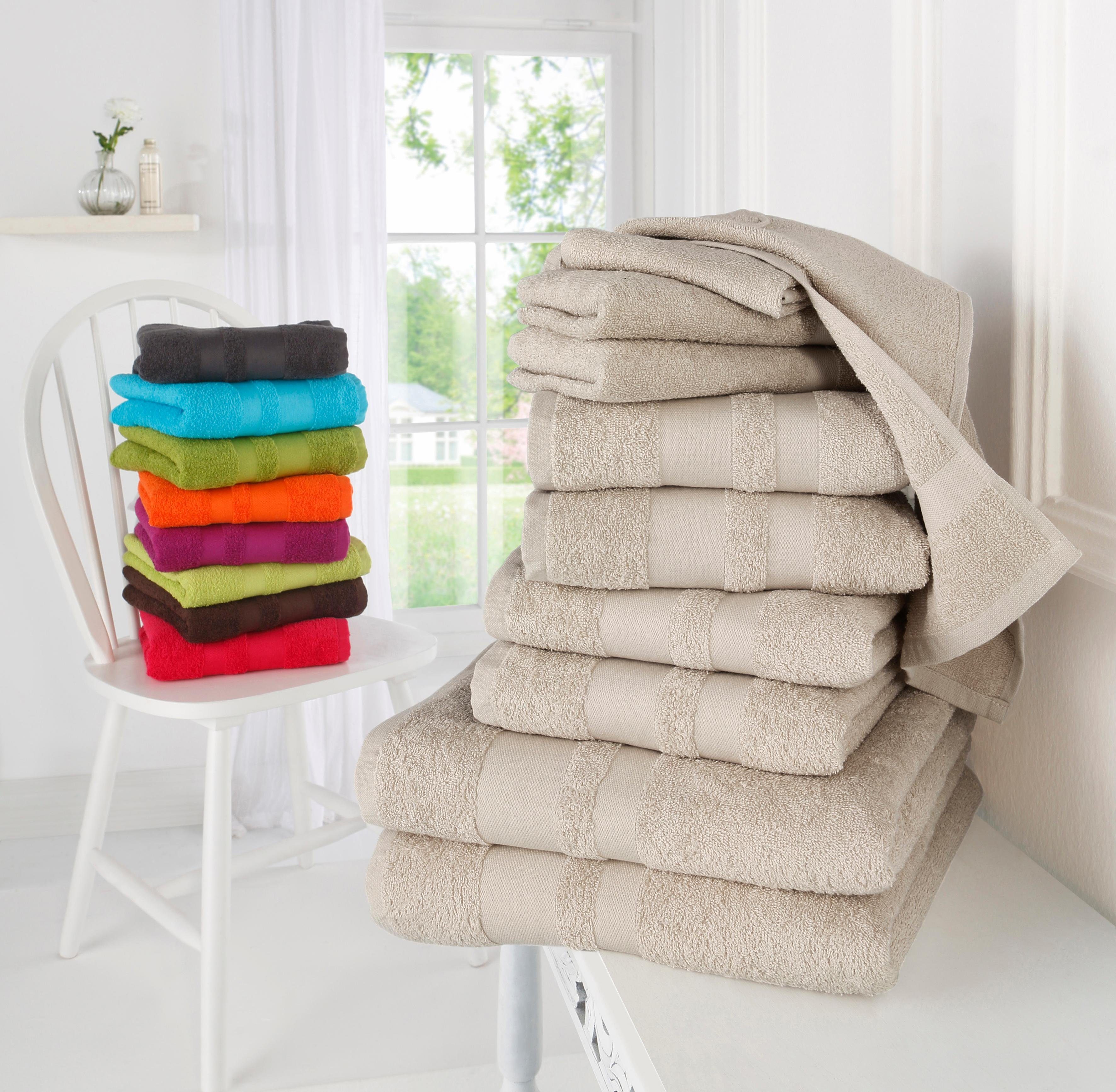 my home Handtuch Set Vanessa, 10-tlg günstig online kaufen