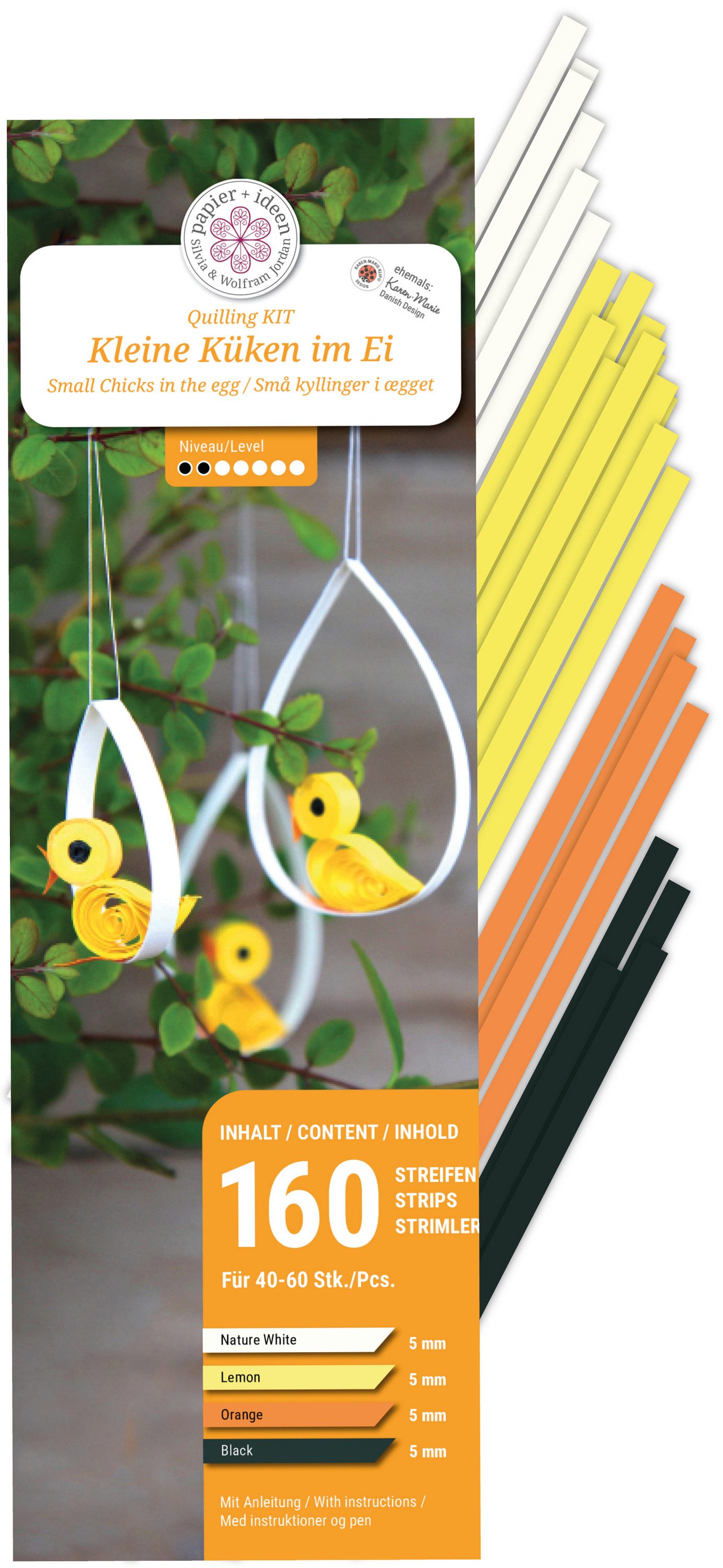 papier+ideen Kreativset Küken im Ei, Bastelset