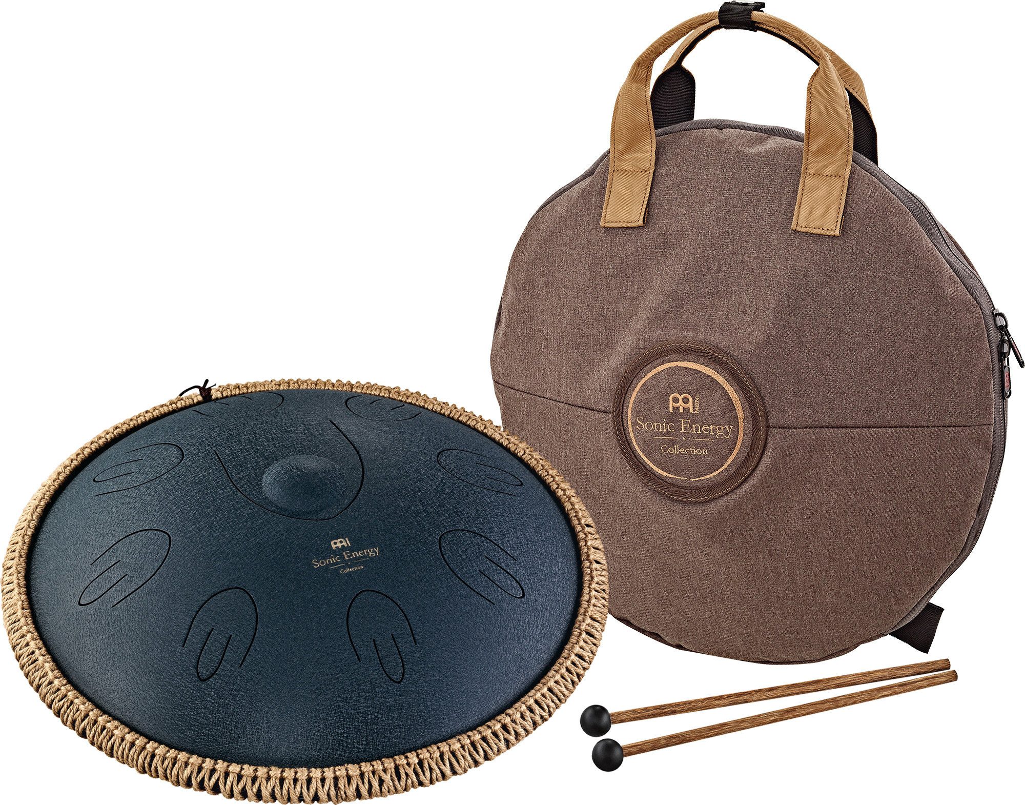 Meinl Sonic Energy Steel Tongue Drum Meinl Sonic Energy Octave Steel Tongue Drum Marineblau D Amara,Steel Tongue Drum mit Schlägel und Tasche, 3-St., mit Tragetasche