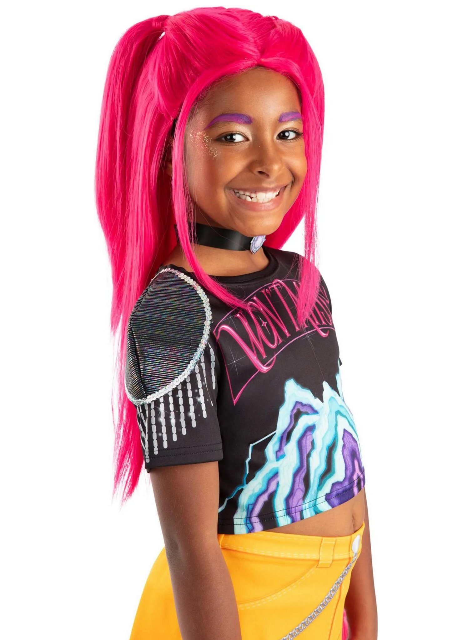 Rubie´s Kostüm-Perücke KPop Demon Hunters – Mira Perücke für Kinder, Offizieller Lizenzartikel zum mega-erfolgreichen Netflix-Anime