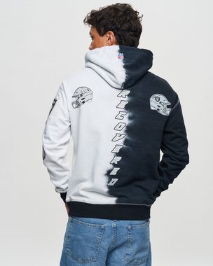 Recovered Kapuzenpullover Recovered Hoodie NFL - Las Vegas Raiders Ink Dye schwarz/weiß S