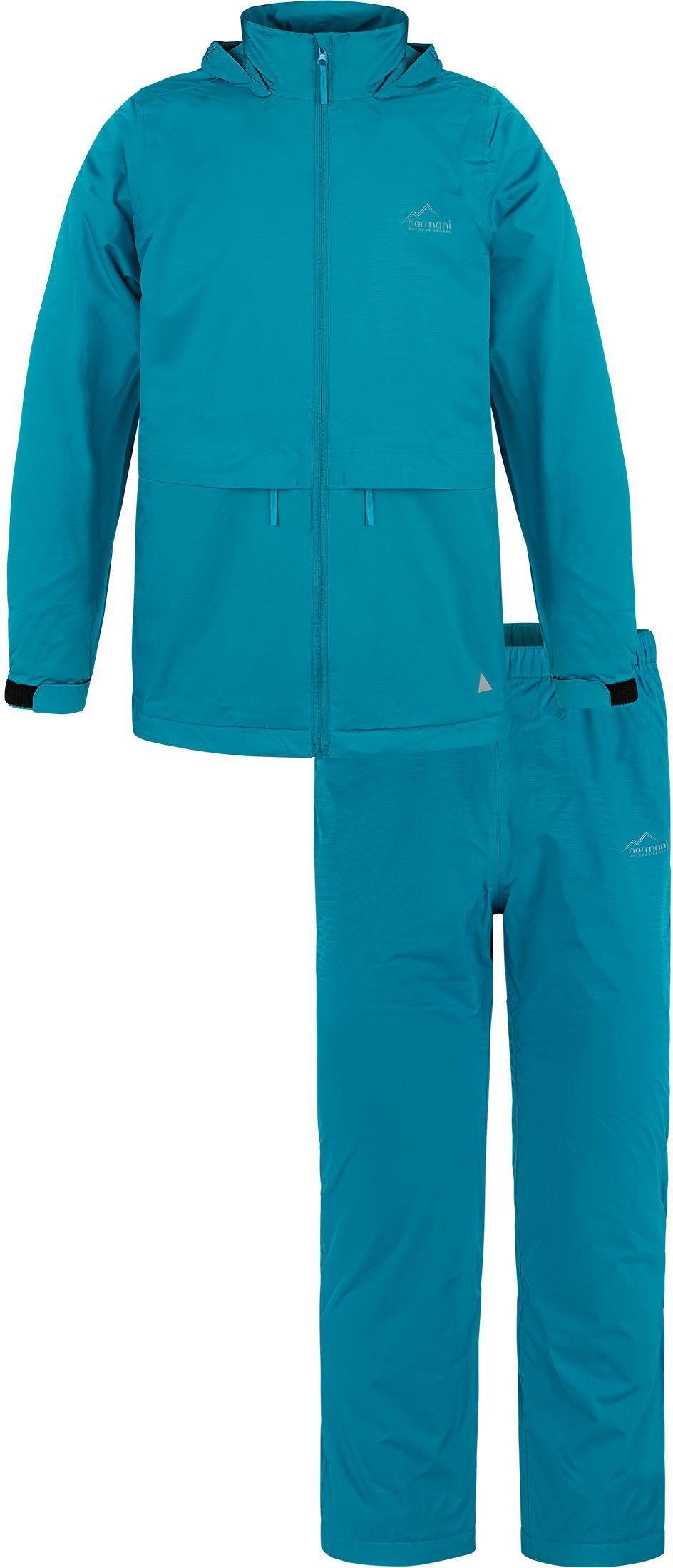 normani Regenjacke Kinder Sommer Regenjacke und Regenhose Wasserdichter Regenanzug Regen Overall für Junge und Mädchen