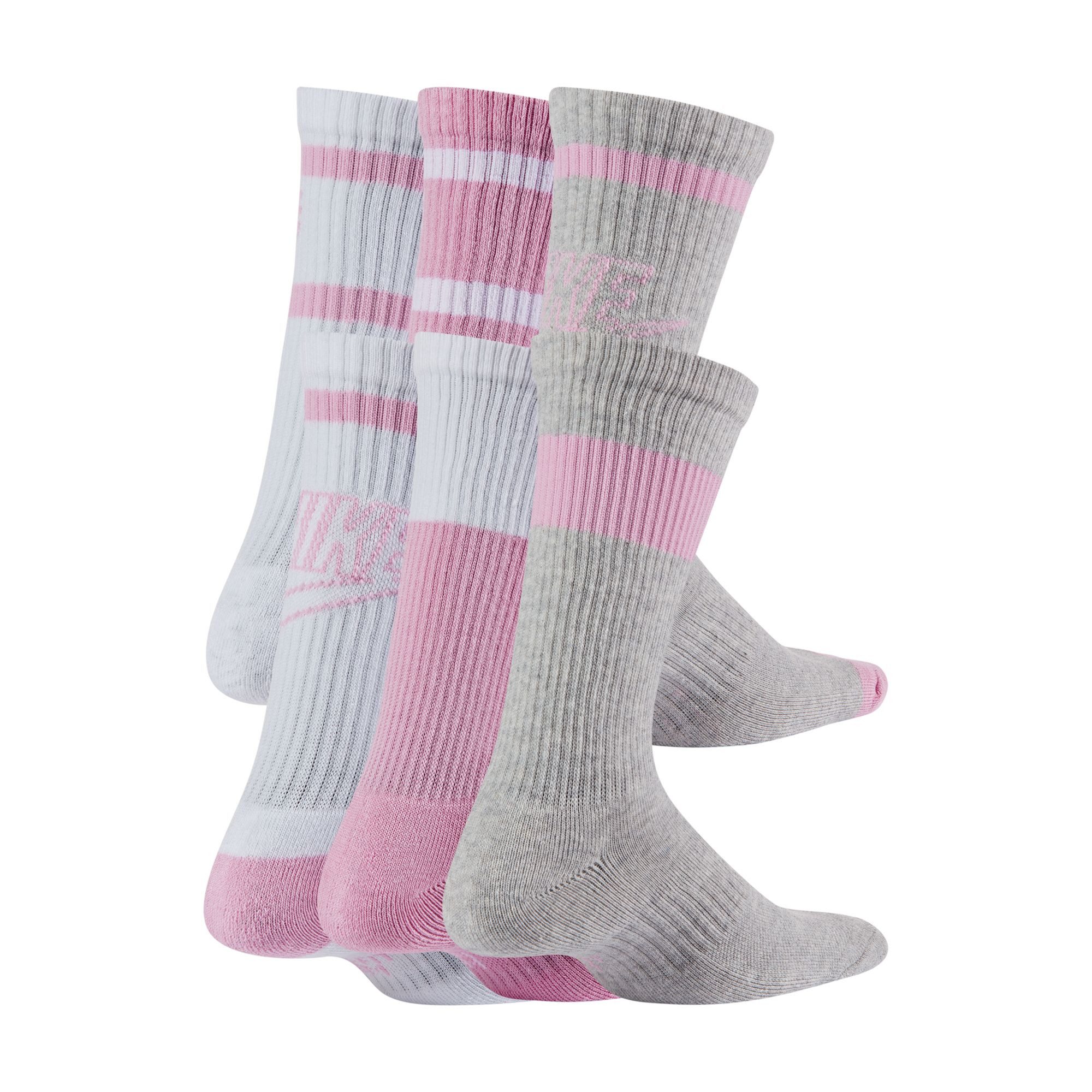 Nike Funktionssocken Y NK ED CSH CREW 6P - 144 GFX2 Für Kinder und Jugendliche