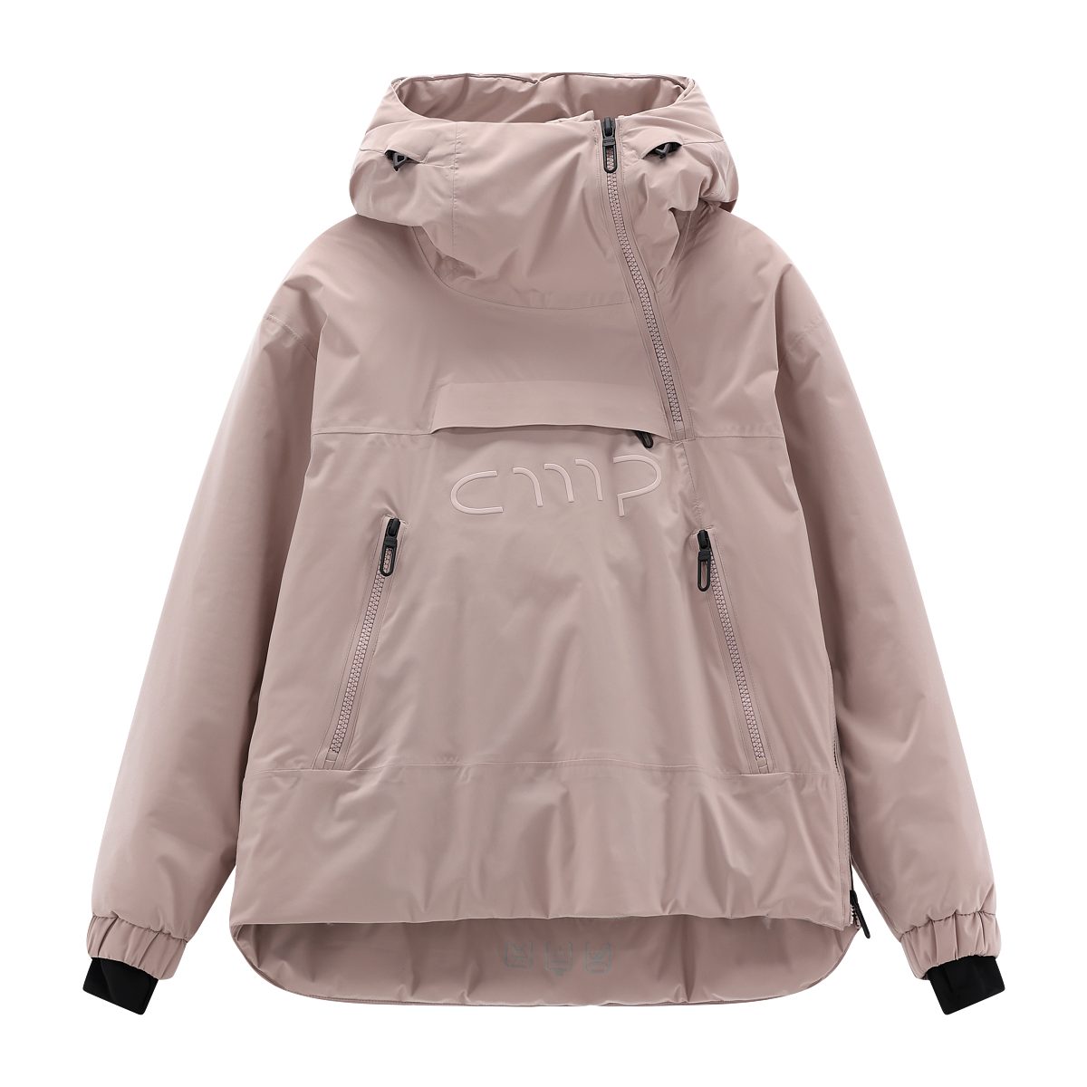 CMP Winterjacke mit Kapuze, hüftbedeckende Länge, wasserdicht, winddicht, atmungsaktiv