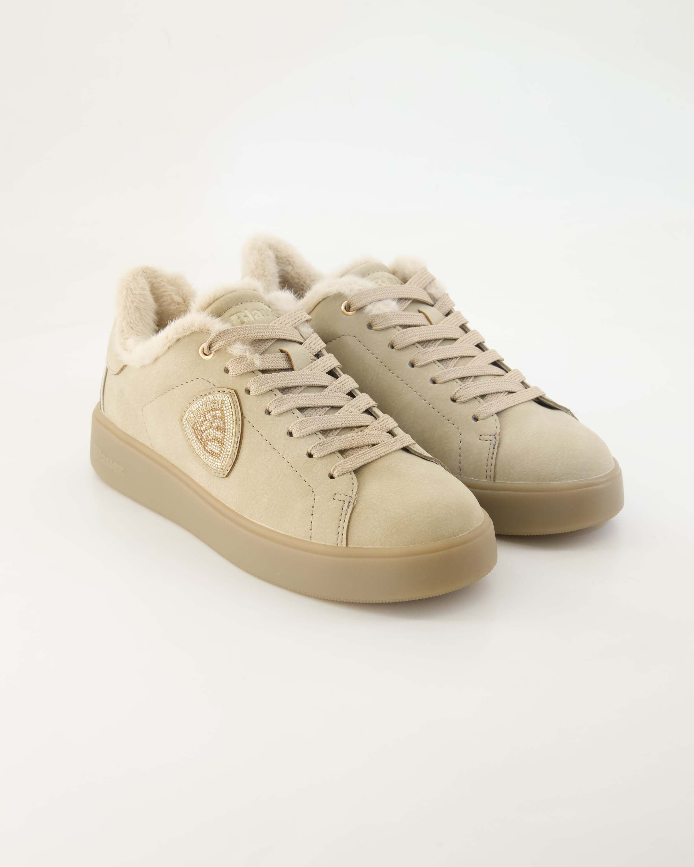 Blauer Vicotry Sneaker Obermaterial: Leder
