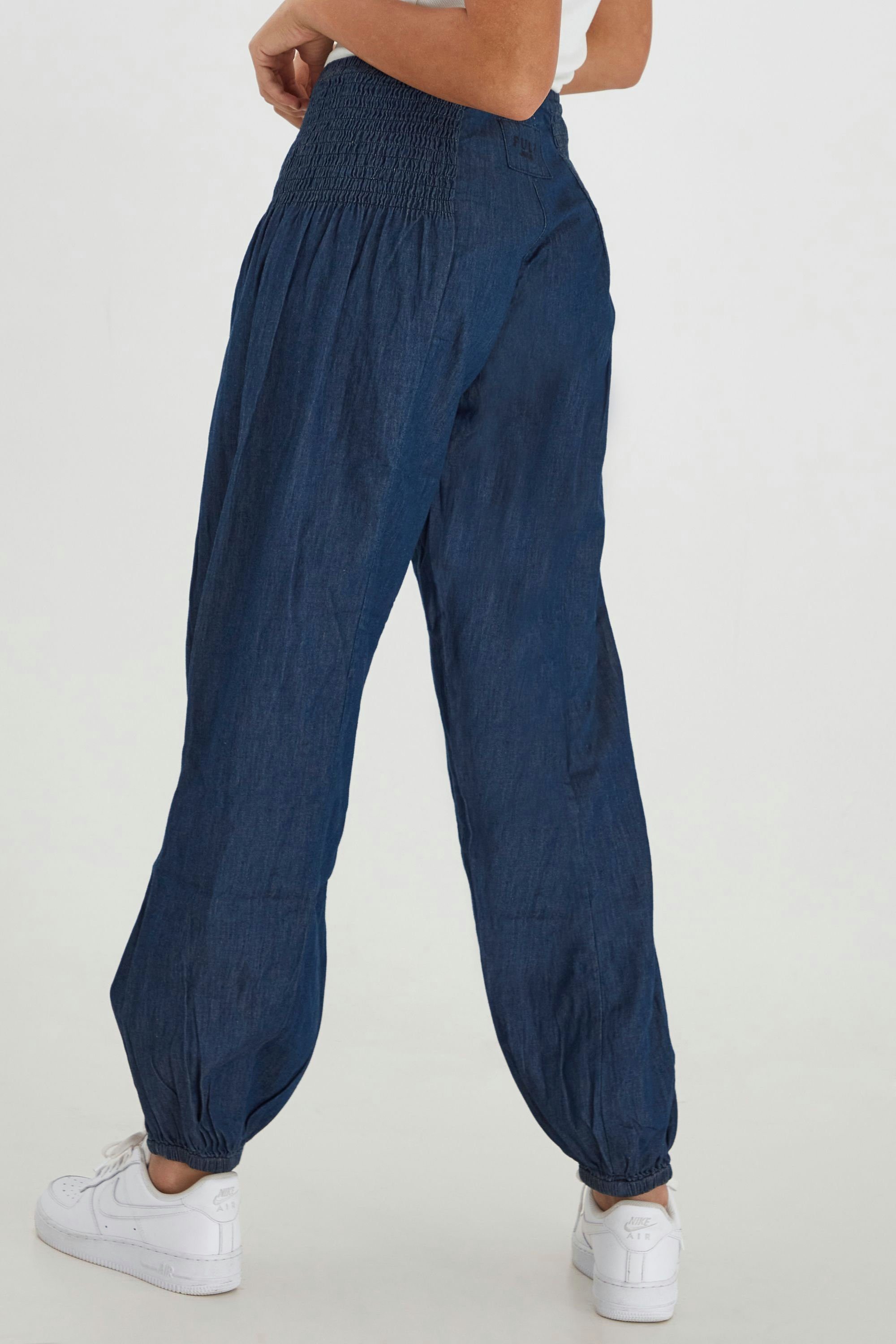 - mit denim Pulz Jeans blue Weite Denim 50200327 Bund Dark Schlupfhose Hose elastischem (5001814) PZJILL