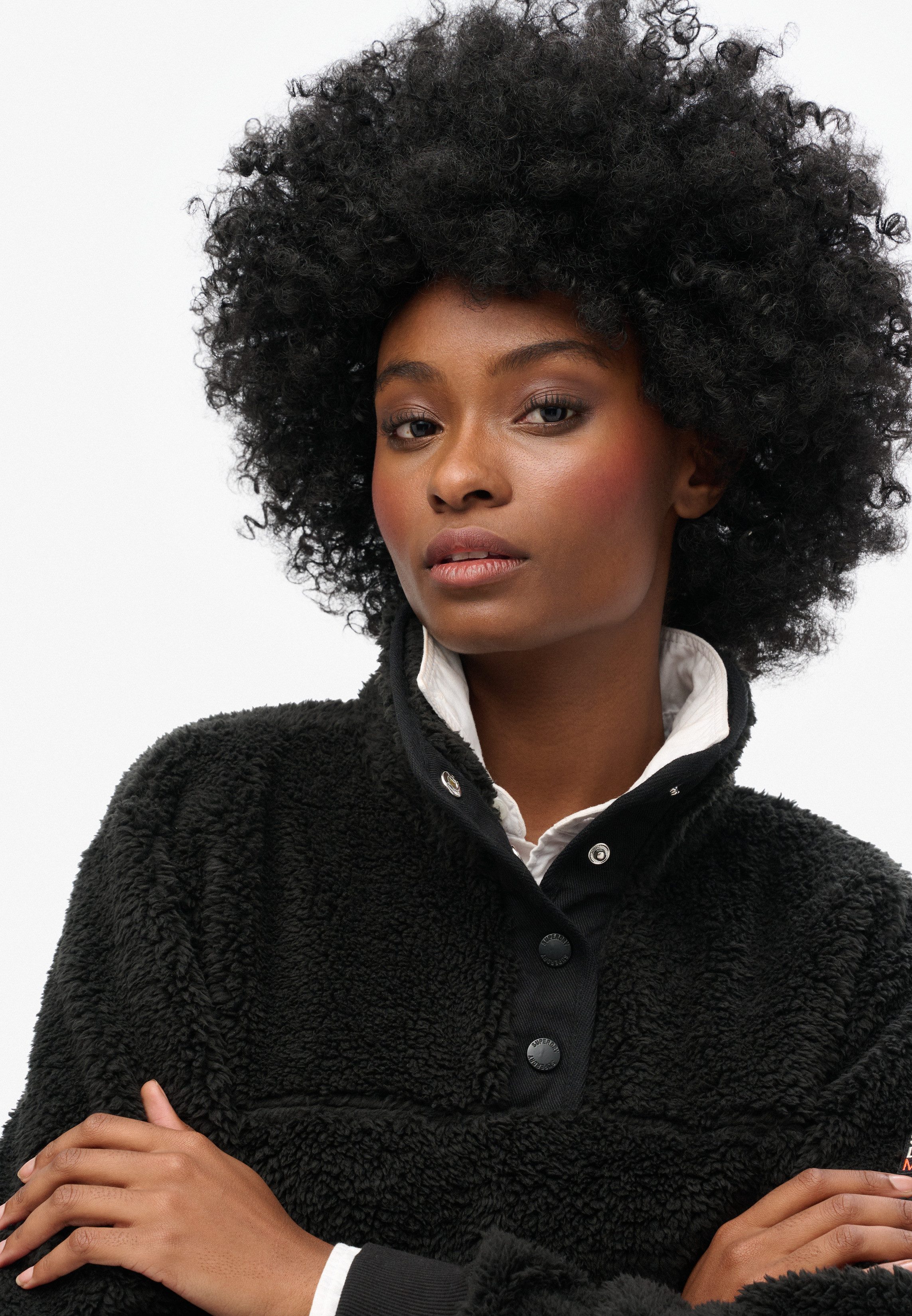 Superdry Fleecepullover SUPER SOFT HENLEY