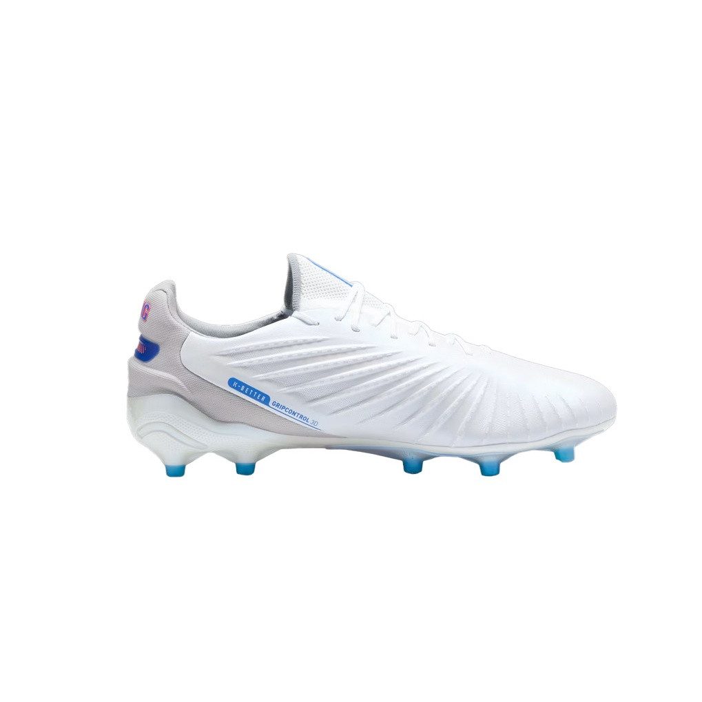 PUMA King Ultimate FG/AG (für festen Boden/Kunstoberflächen) weiss/blau Fußballschuh