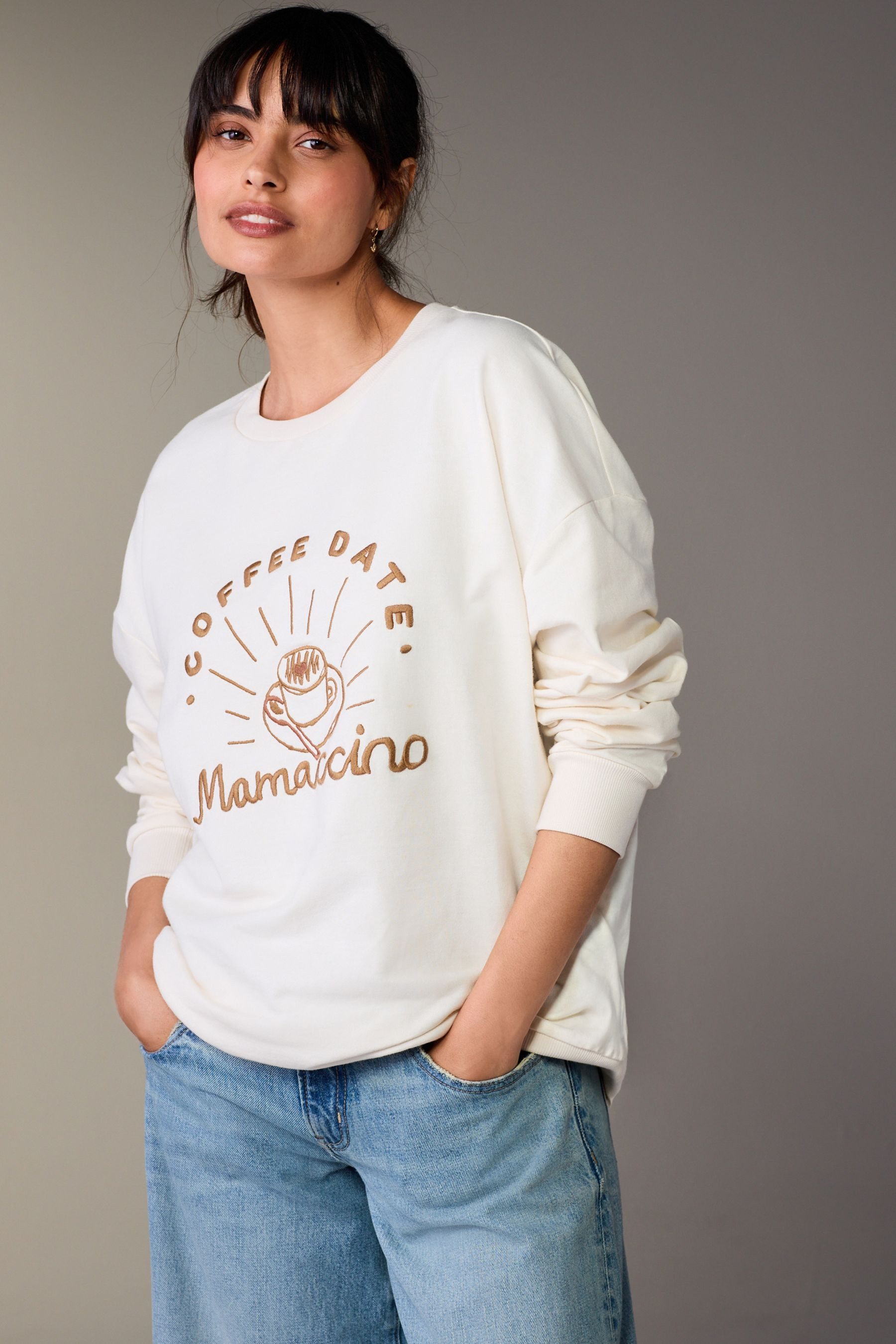 Next Sweater Mini Me Sweatshirt-Set, Umstandsmode (2-tlg)