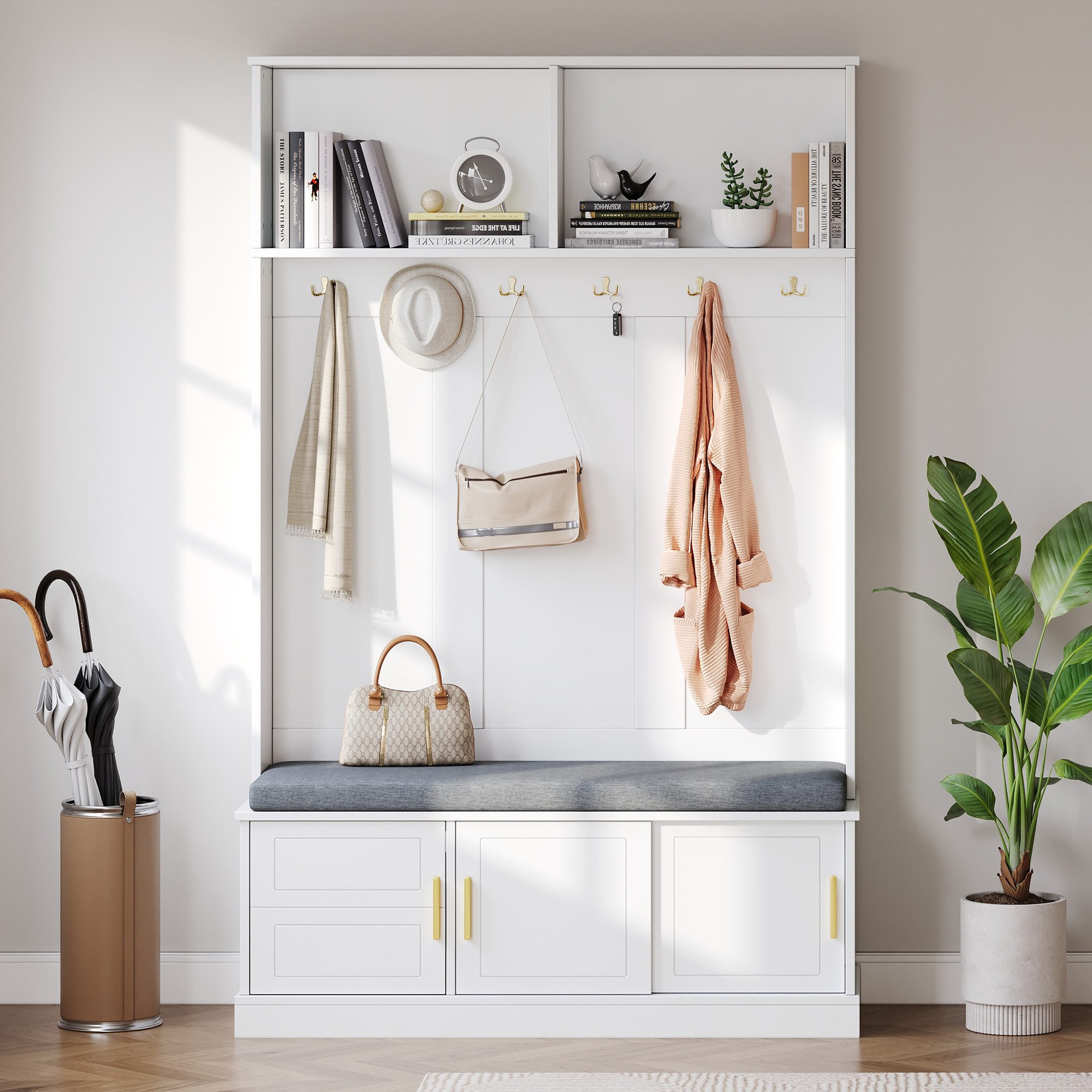 Ulife Шкафыhalter mit Schuhbank für Eingangshallen und Flure, (1 St), Шкафыhalter