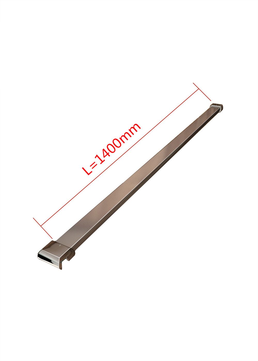 Duschparadies Duschwand-Stabilisationsstange 30-140cm Duschwand/Duschtür Stabilisationsstange, (Set)