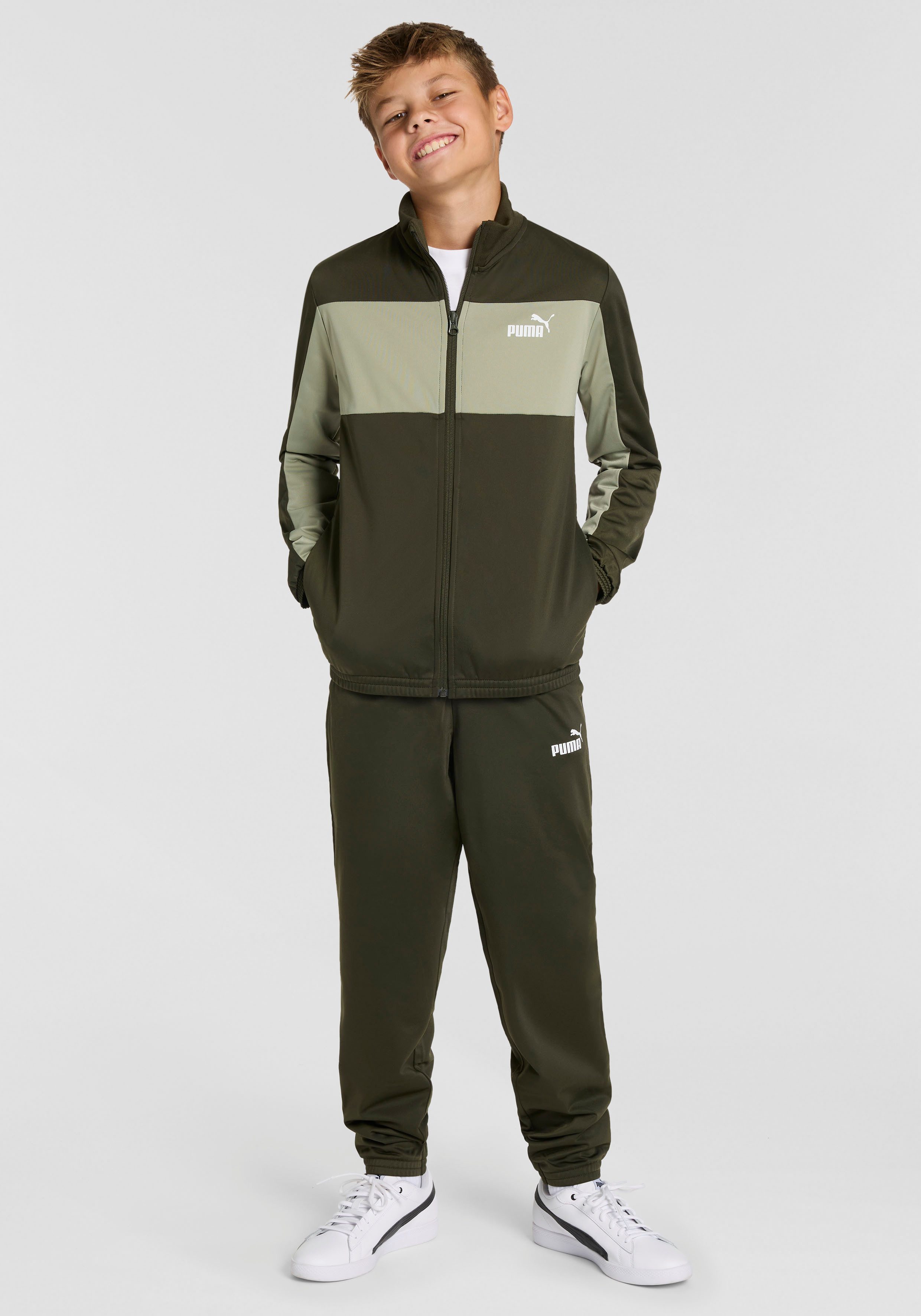 PUMA Trainingsanzug POLY COLORBLOCK SUIT B (2-tlg)
